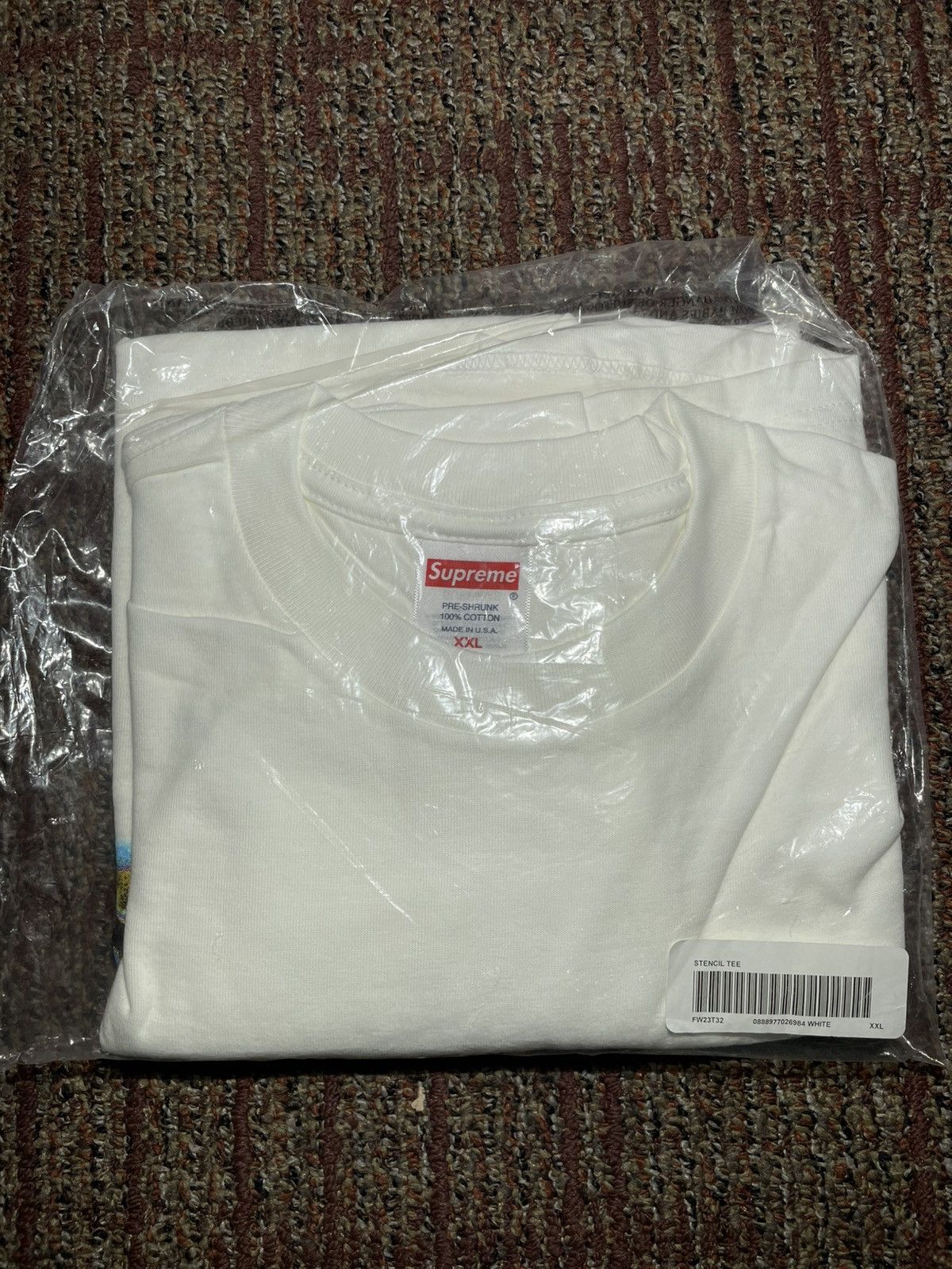 Supreme Supreme Stencil Tee (XX-Large) Size US XXL / EU 58 / 5 - 2 Thumbnail