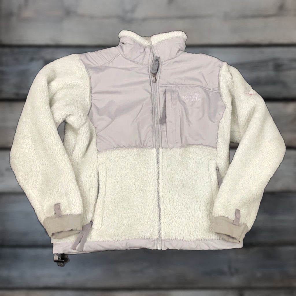 The North Face The North Face Women's Small Light Gray Full-Zip Fleece Jacket Soft Fuzzy Size S / US 4 / IT 40 - 1 Thumbnail