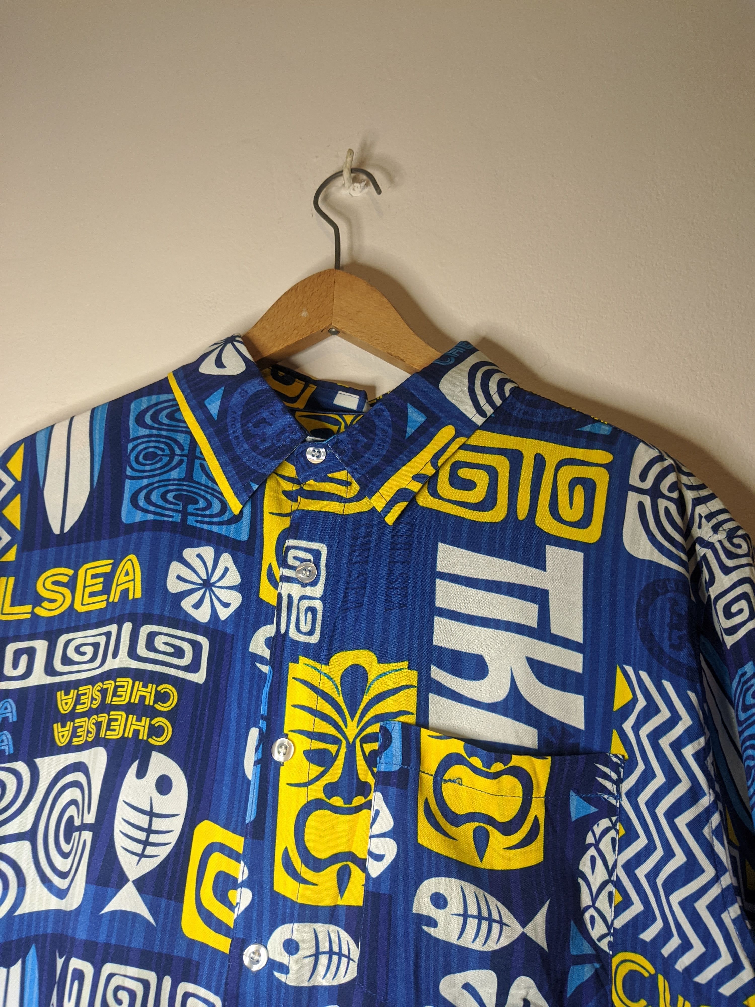 Chelsea Soccer Chelsea FC Viscose Button Up Shirt Size US M / EU 48-50 / 2 - 3 Thumbnail