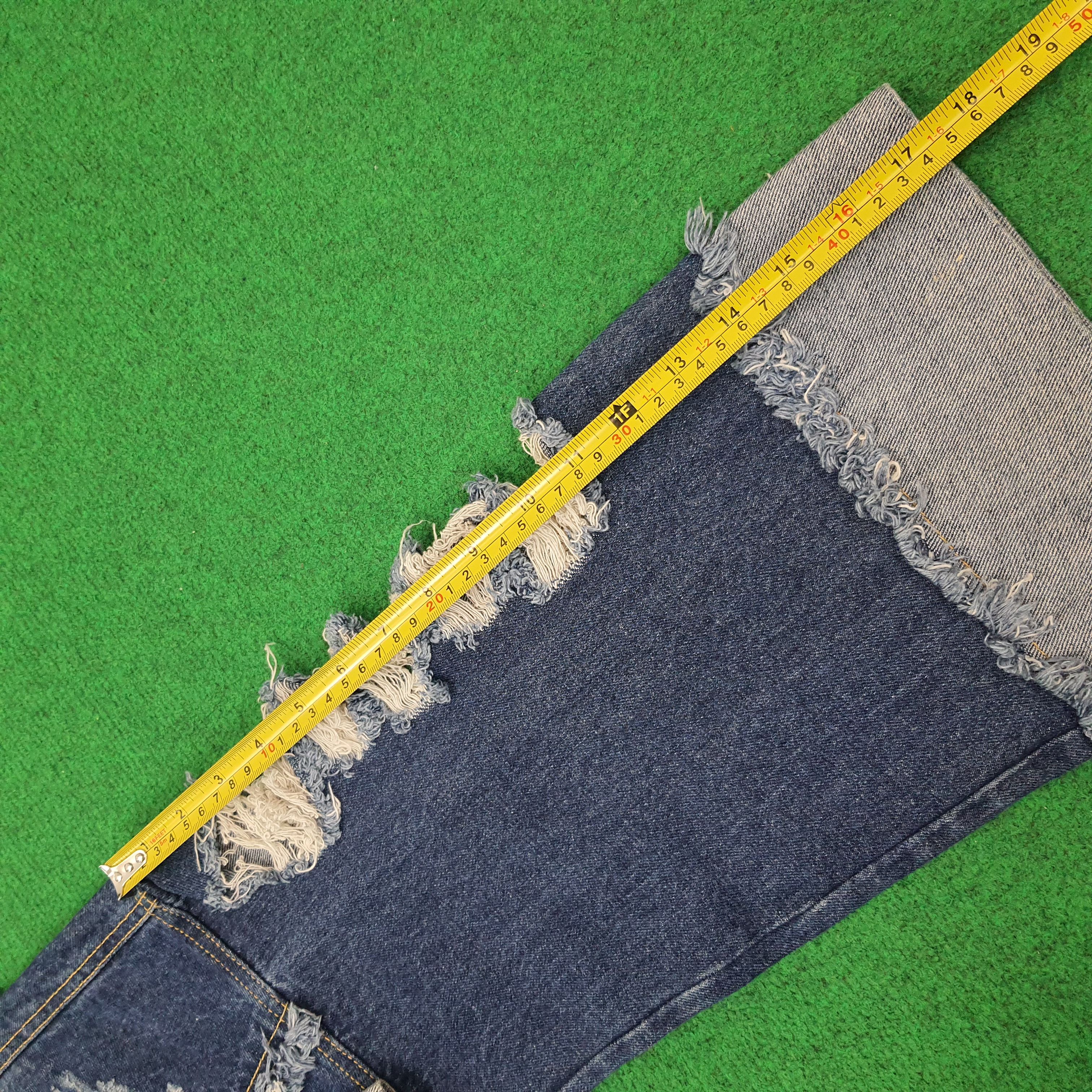 Japanese Brand Vintage ENVYM Ripped Denim Raw Hem Jacket C266N20 Size US L / EU 52-54 / 3 - 11 Thumbnail