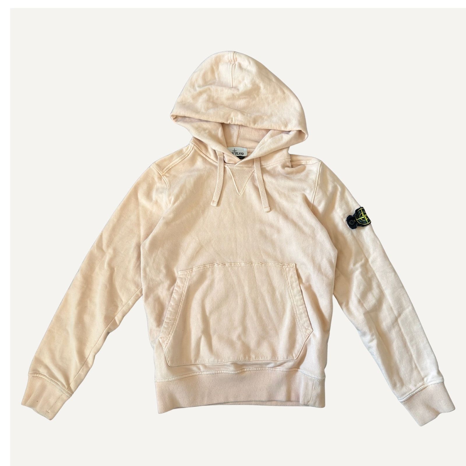 Stone Island Size S - Stone Island Badge Men's Pink Pullover Hoodie Size US S / EU 44-46 / 1 - 1 Thumbnail