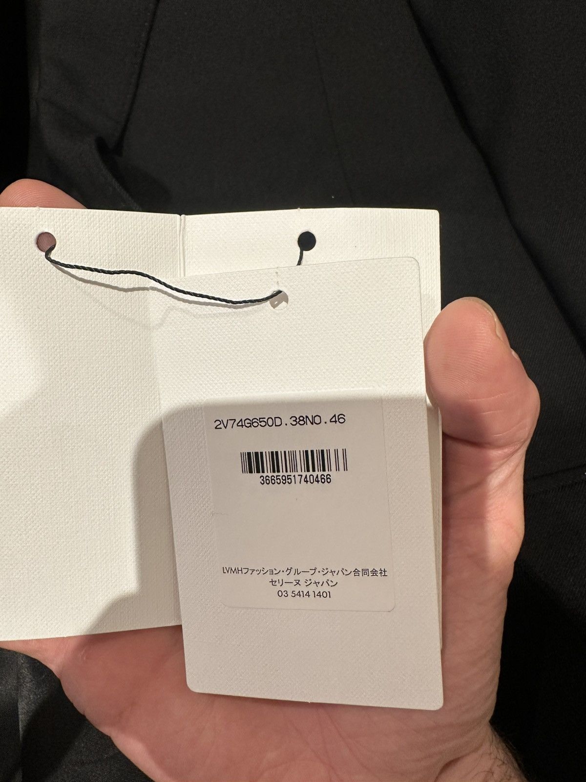 Celine 22SS Black Blazer Boxy Wool Gabardine Size 46R - 20 Thumbnail