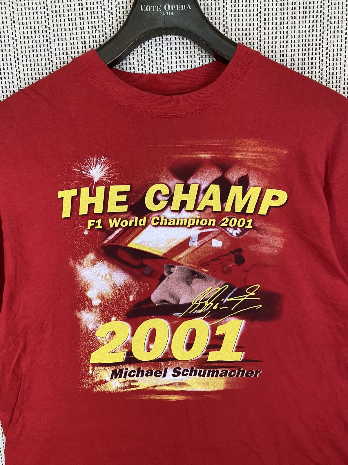 Ferrari × Formula 1 The champ f1 world champion 2001 michael schumacher tshirt Size US L / EU 52-54 / 3 - 4 Thumbnail