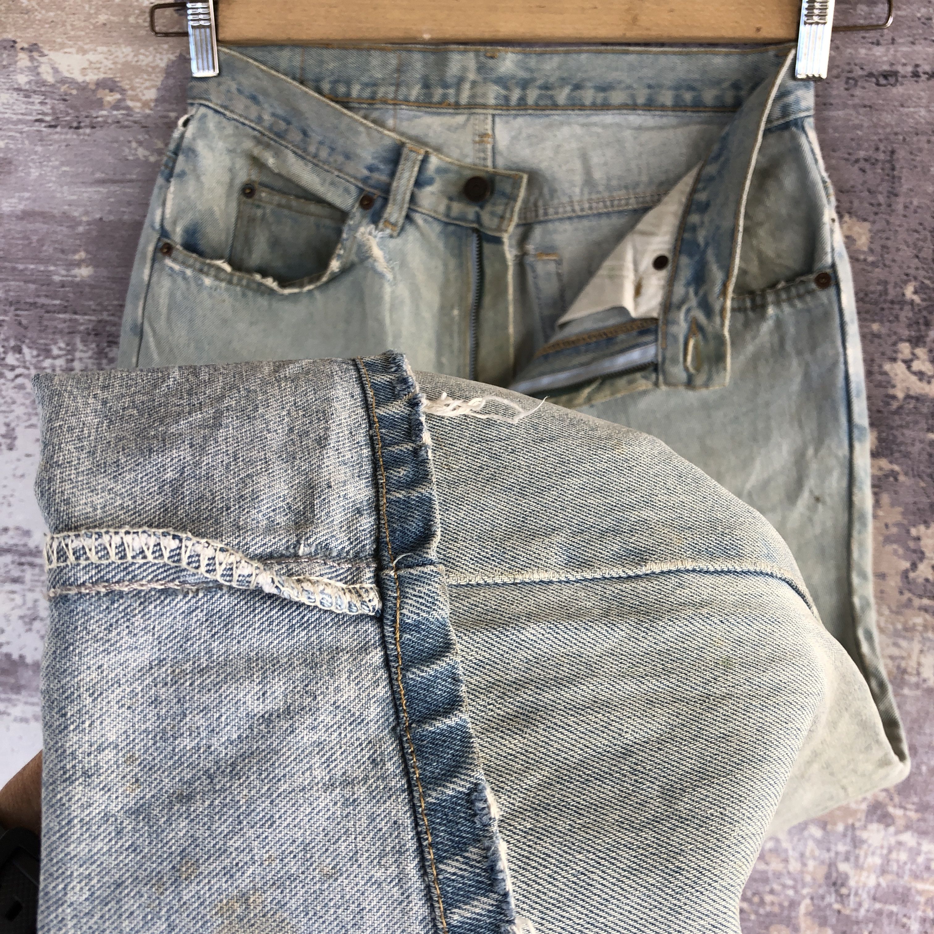 Levi's Vintage Levis Faded Wash Jeans Levi's Wash Orange Tab Denim Size US 28 / EU 44 - 8 Thumbnail
