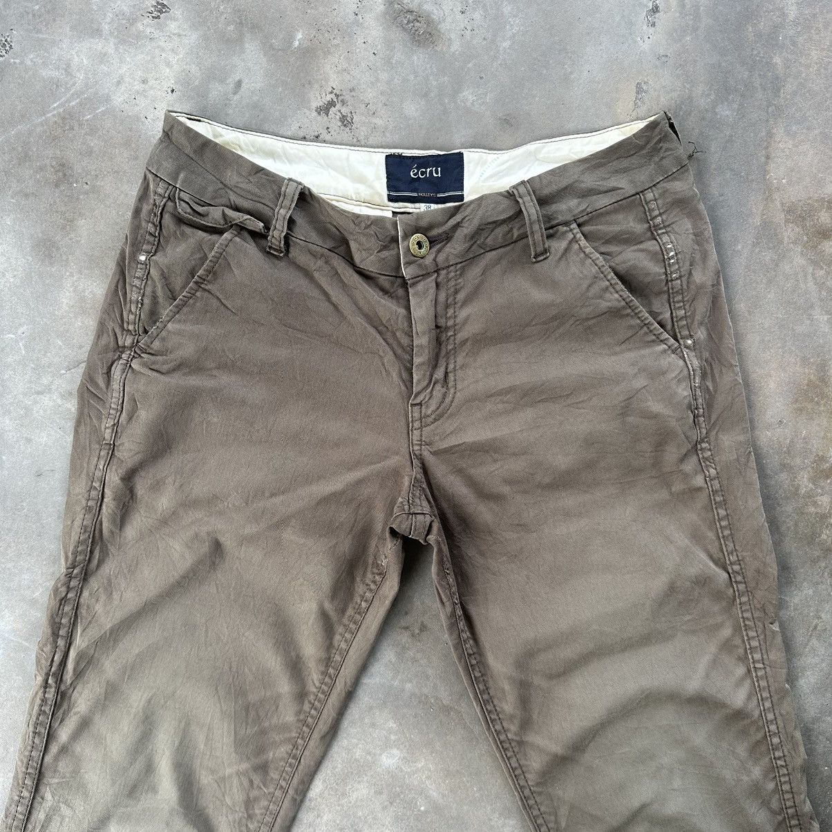 Japanese Brand × Vintage Vintage Ecru Holleys Casual Trousers Pants Size US 30 / EU 46 - 2 Thumbnail