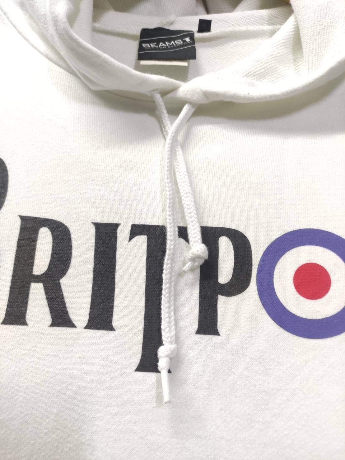 Beams Japan Vtg Beams Japan " Britpop " Logo Pullover Hoodie Size US M / EU 48-50 / 2 - 3 Thumbnail