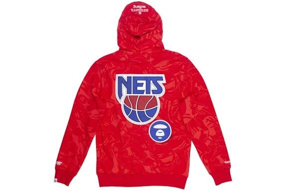Bape × Mitchell & Ness × NBA BAPE x Mitchell & Ness New Jersey Nets Hoodie Size US M / EU 48-50 / 2 - 3 Thumbnail