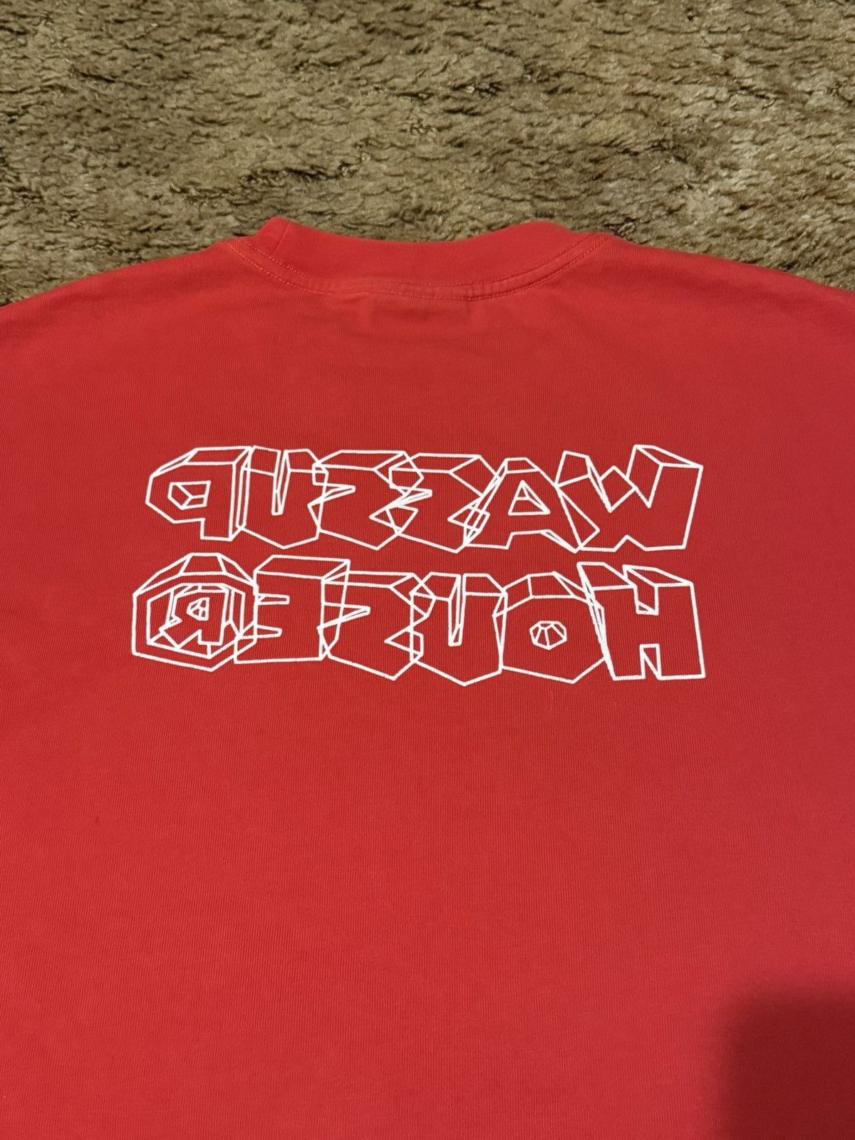 Vintage Wassup House Streetwear Logo Tee Red Medium Size US M / EU 48-50 / 2 - 4 Thumbnail
