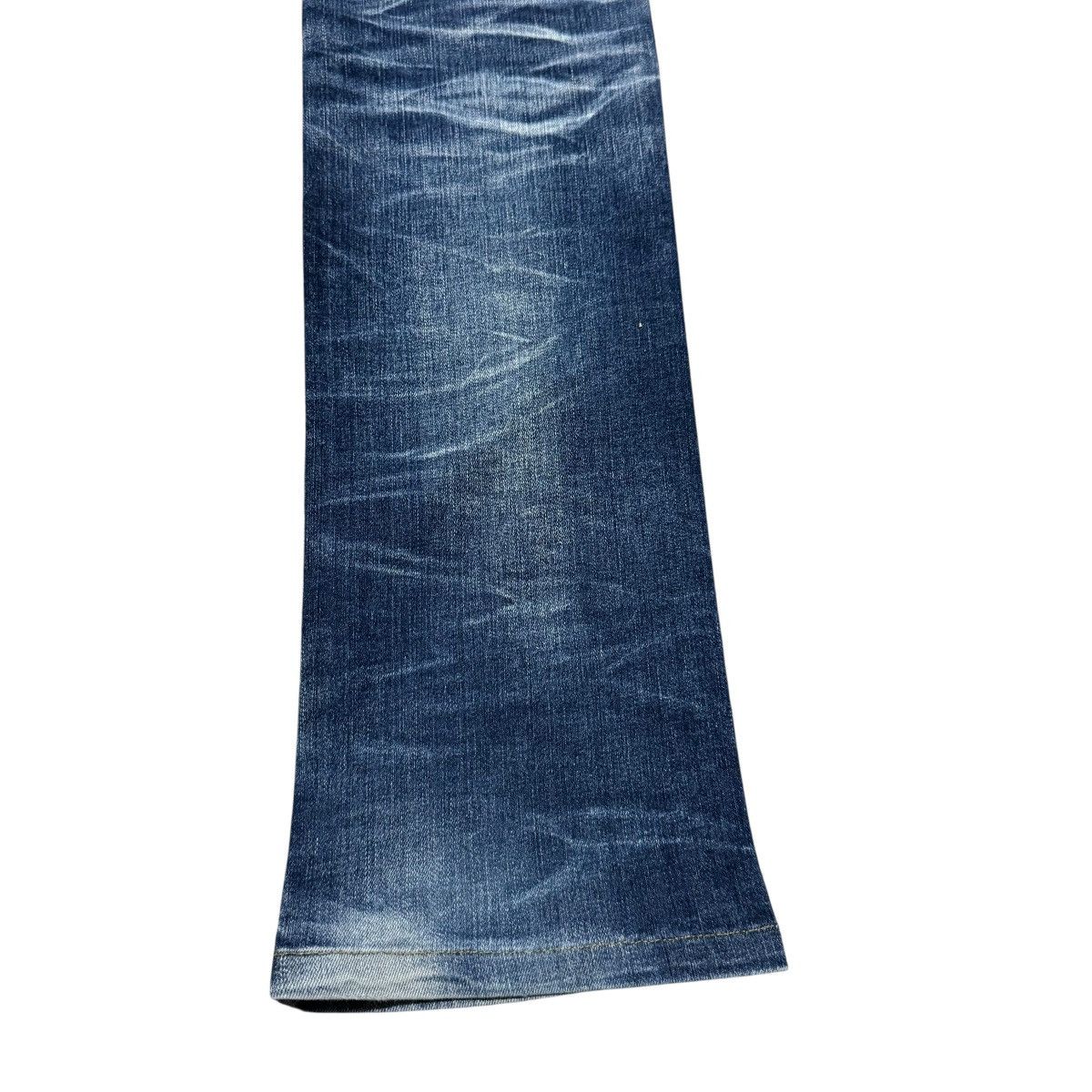 Tornado Mart Tornado Mart Acid Wash Denim Low Flare Jeans Size US 31 - 17 Thumbnail