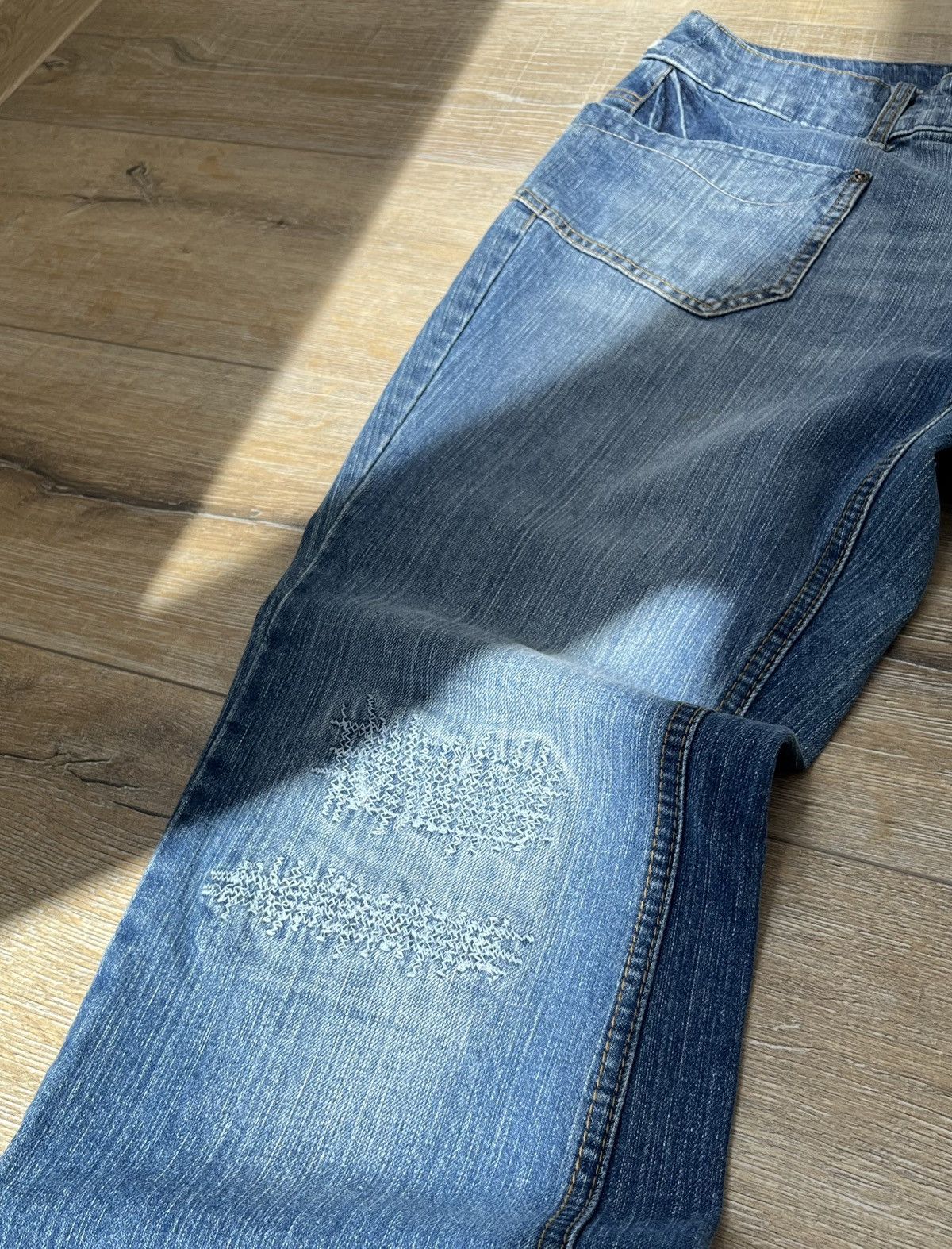 Hysteric Glamour CRAZY IF SIX WAS NINE STYLE FLARED Y2K JEANS Size US 32 / EU 48 - 9 Thumbnail