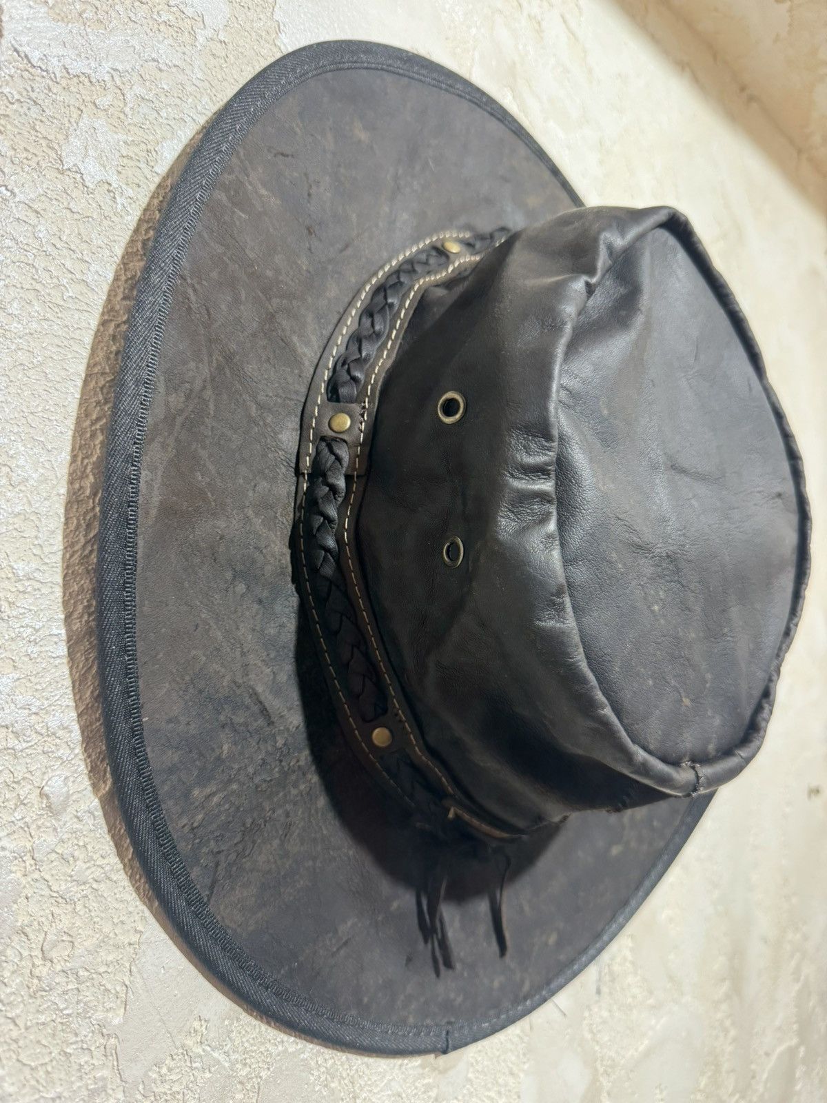 Vintage BarmahHats Vintage Kangaroo Leather Hat Size ONE SIZE - 17 Thumbnail