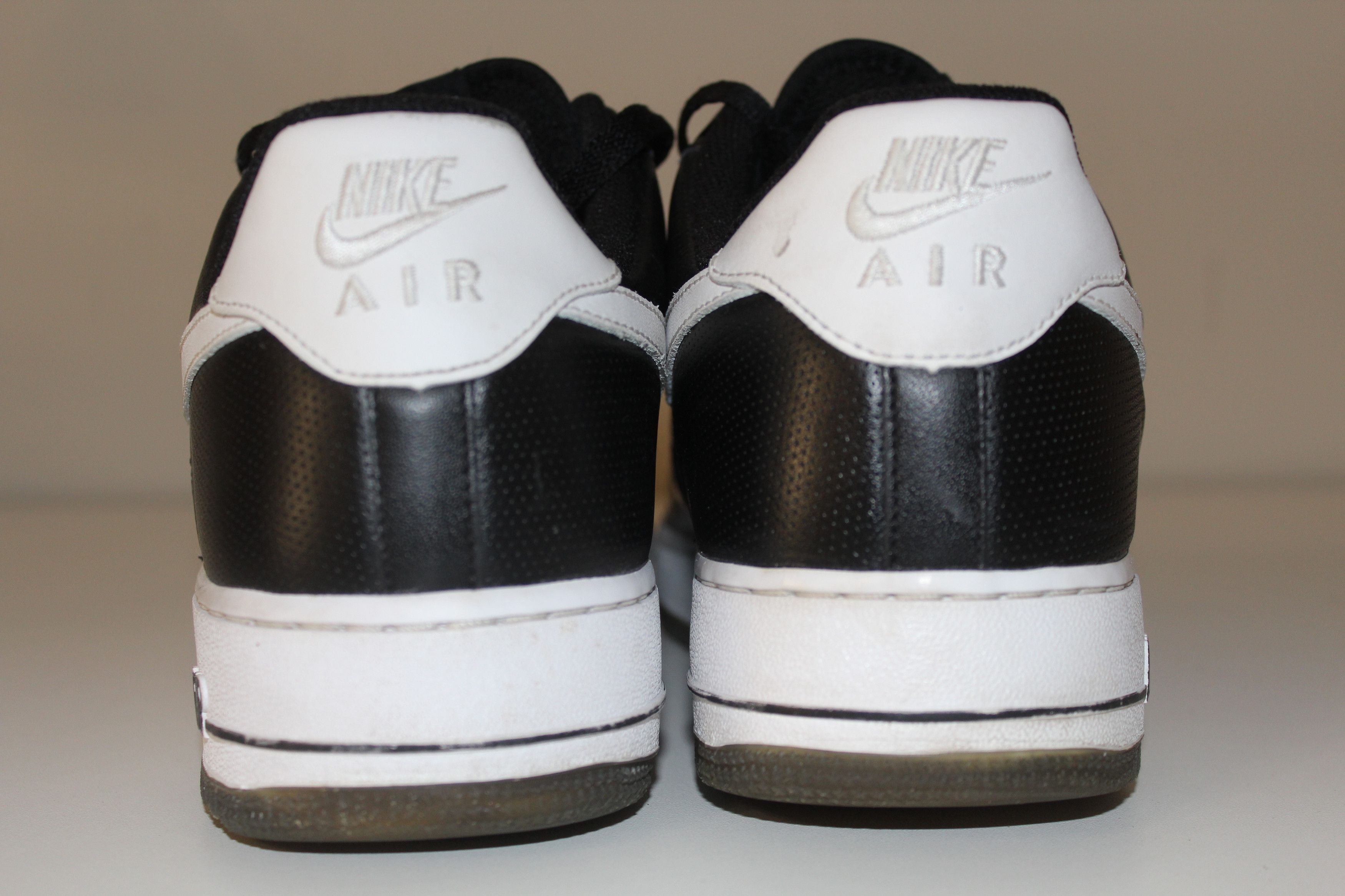 Nike Nike Air Force 1 Size 11 Black Patent Leather Tuxedo Smoke Size US 11 / EU 44 - 4 Thumbnail