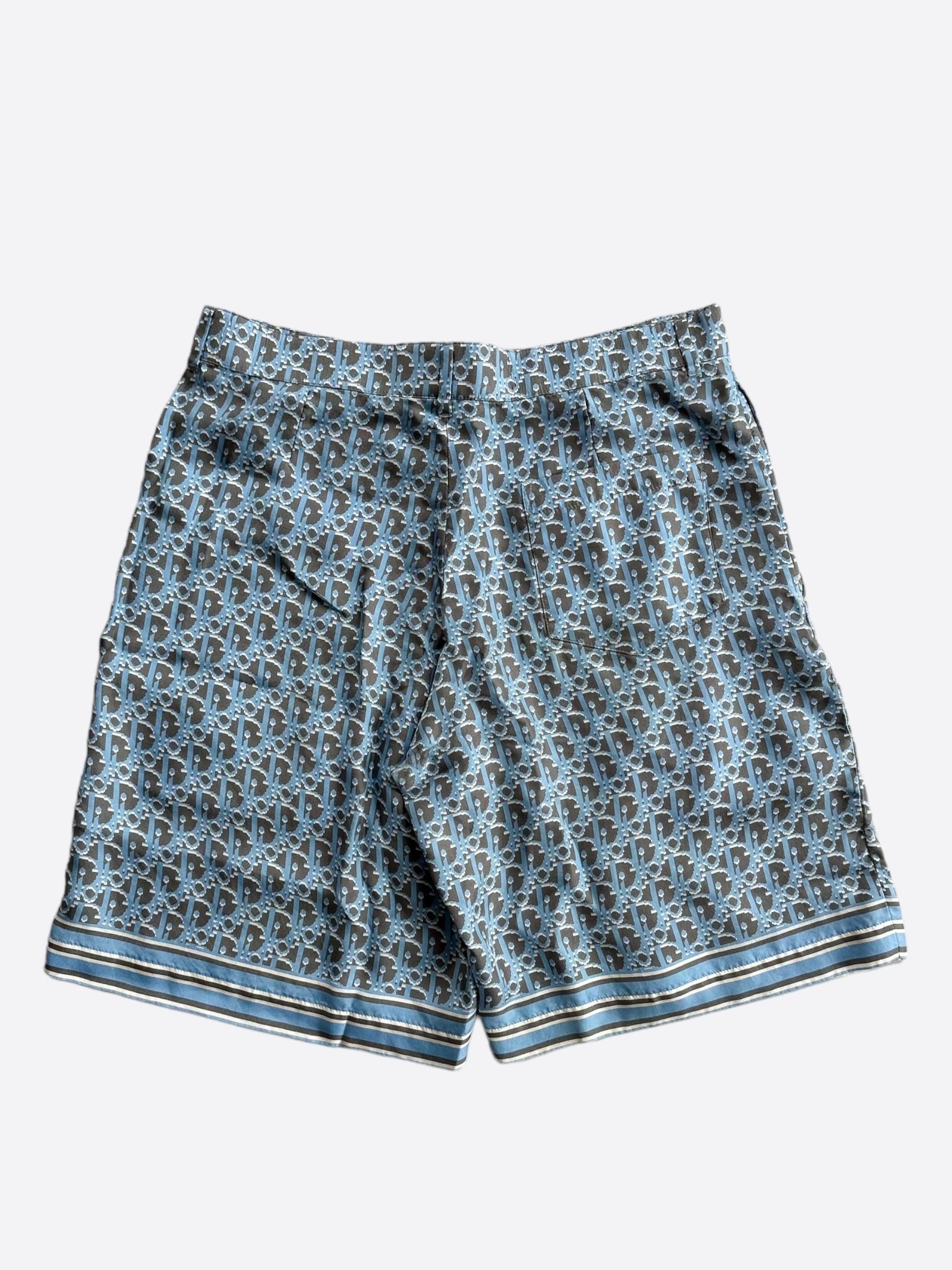 Dior Dior Black & Blue Oblique Bermuda Shorts Size US 32 / EU 48 - 2 Thumbnail