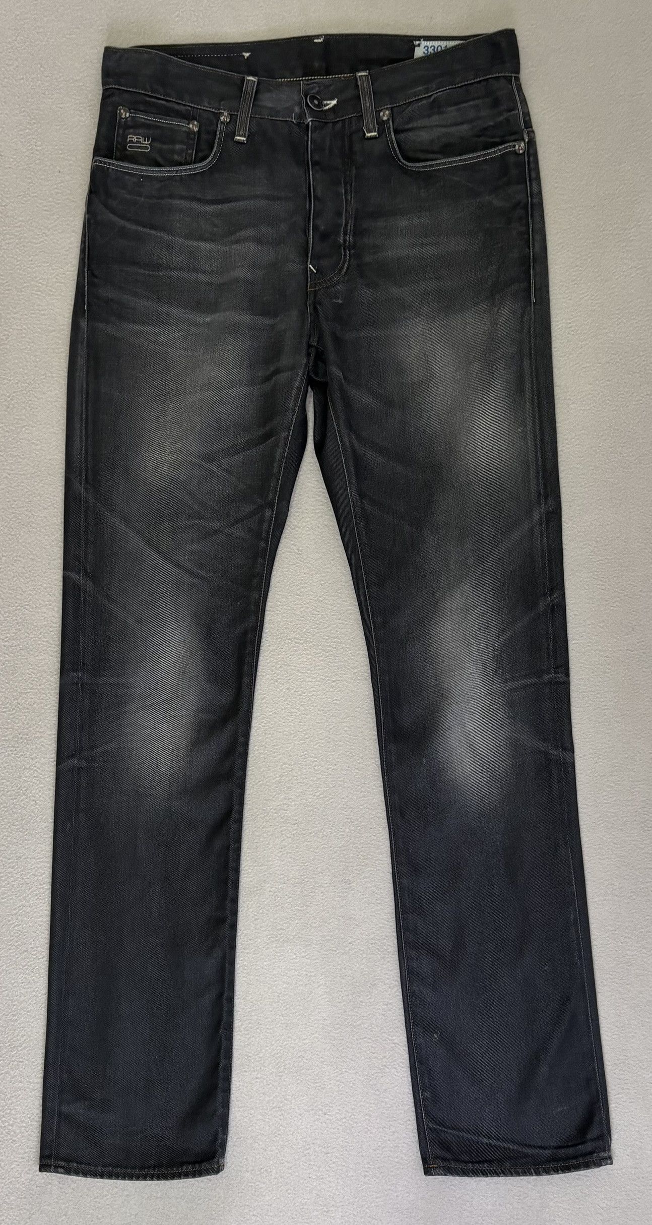 G-Star G-Star Raw 3301 slim fit black jeans size 32-34 Size US 32 / EU 48 - 6 Thumbnail