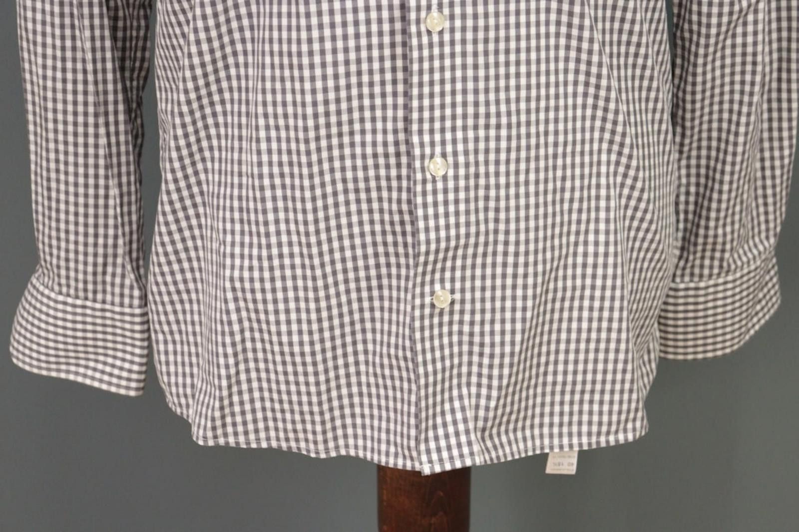 Eton Eton Contemporary Gray Check Button Shirt Size 40/15 3/4 Size US M / EU 48-50 / 2 - 5 Thumbnail