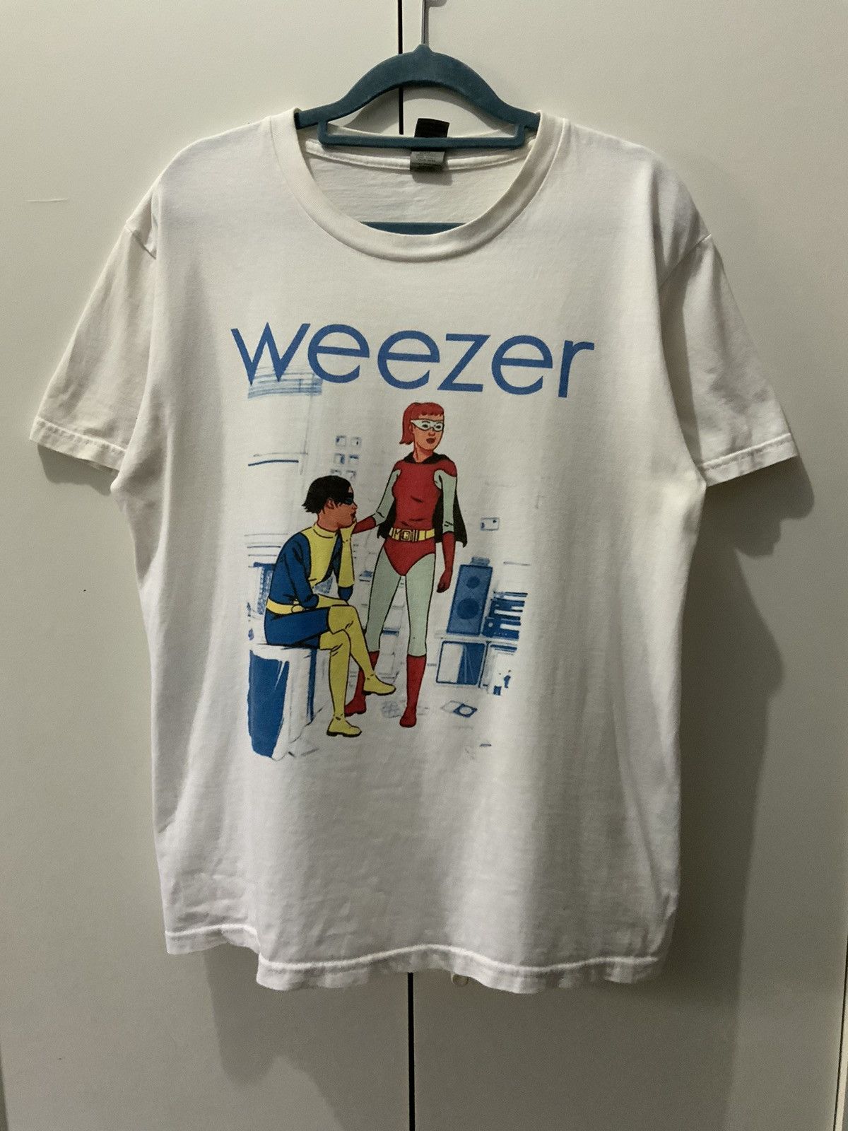 Band Tees Weezer White Band Tee Size US M / EU 48-50 / 2 - 1 Thumbnail
