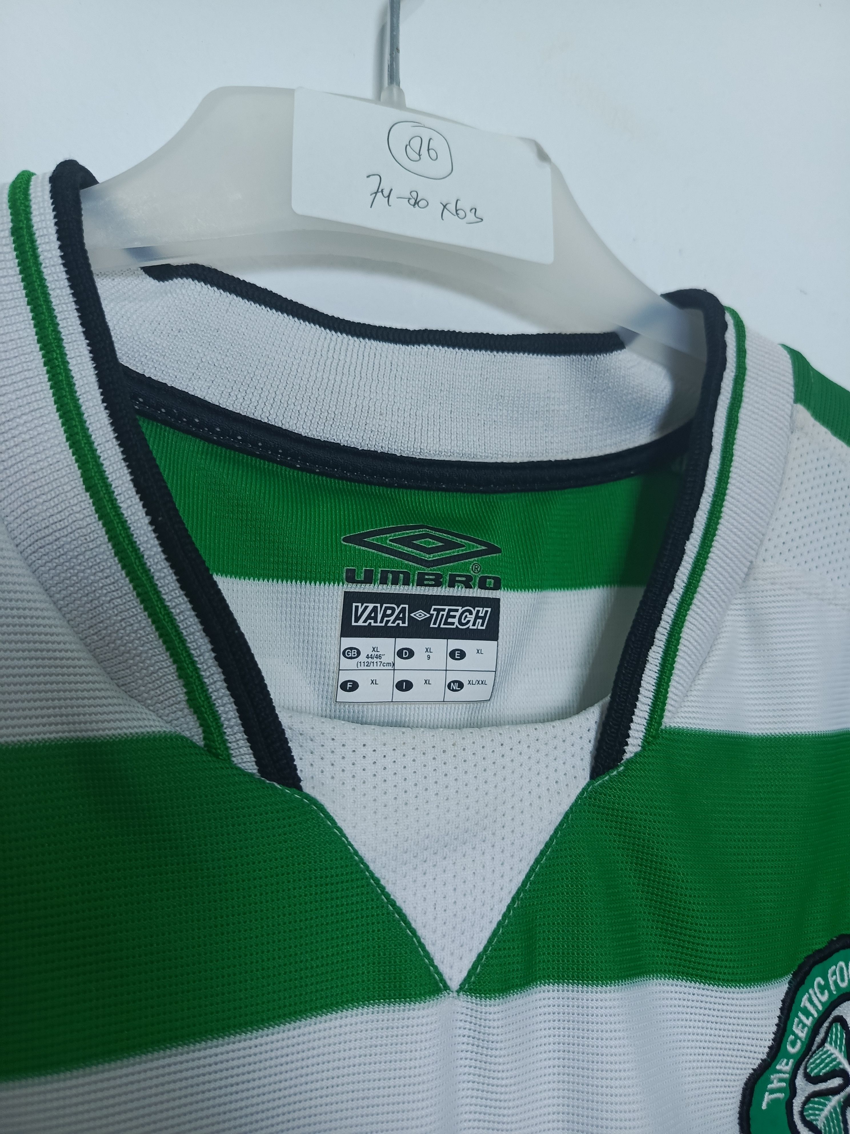Umbro Glasgow Celtic 2001 Umbro Home Shirt Size US XL / EU 56 / 4 - 5 Thumbnail