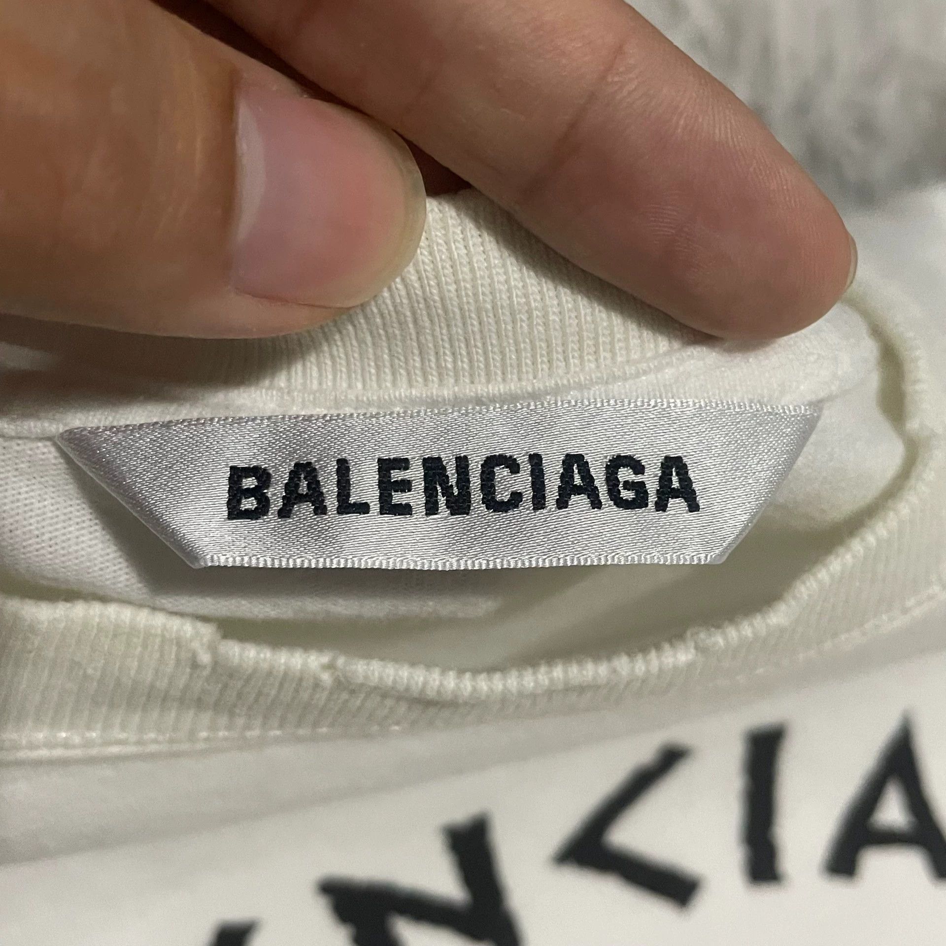 Balenciaga Balenciaga Marathon Printed Logo Long Sleeve-2505 Size US S / EU 44-46 / 1 - 4 Thumbnail