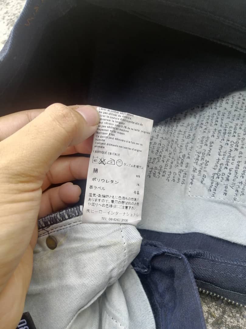Nudie Jeans Nudie Jeans N796 Tight Long John Org. Black Black Jeans Size 28" / US 6 / IT 42 - 9 Thumbnail