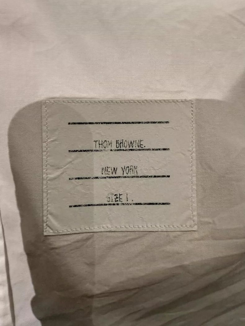 Thom Browne Thom browne Classic three-color logo shirt with door flap 2 Size US S / EU 44-46 / 1 - 5 Thumbnail