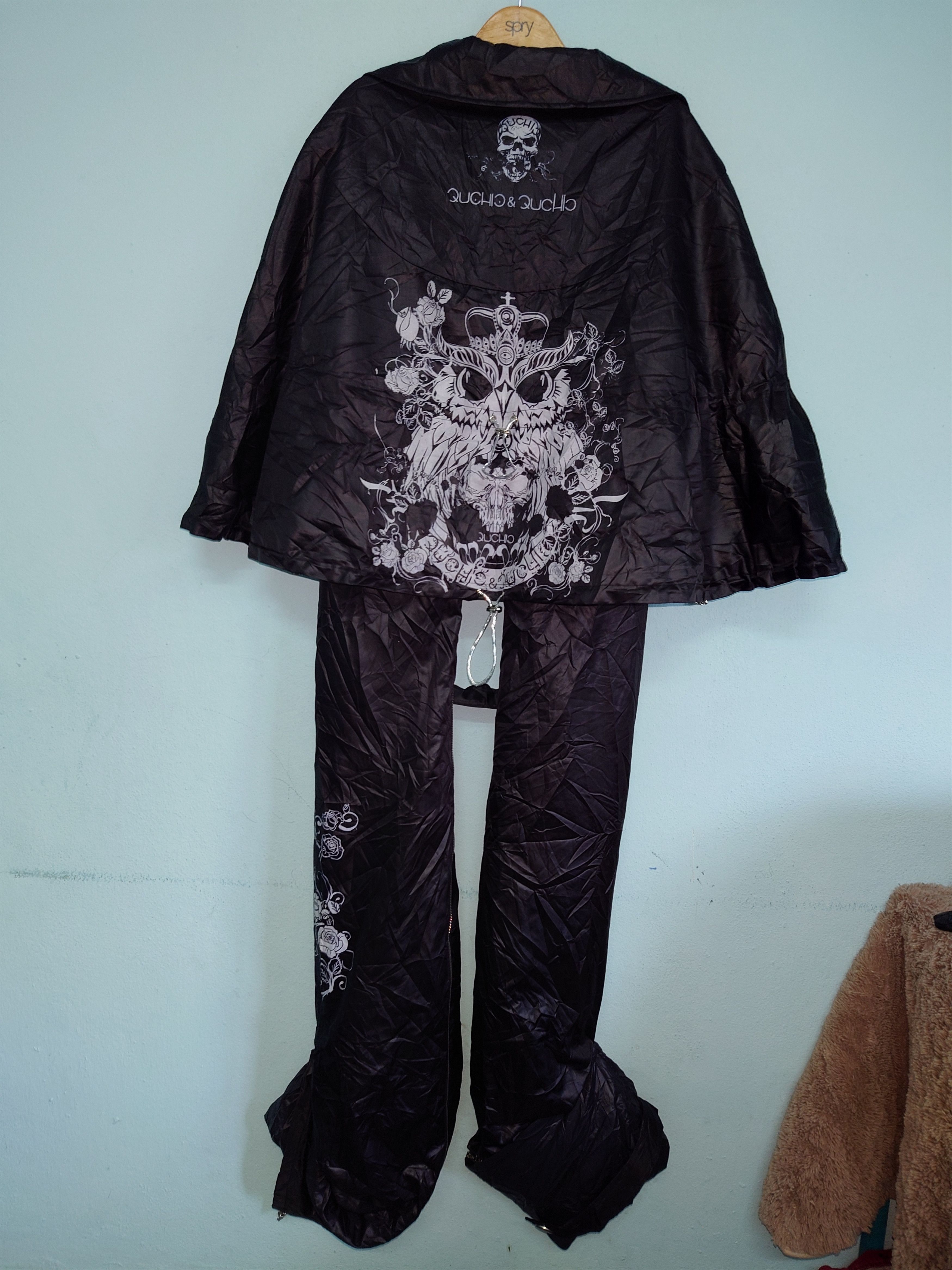 Other Archival QUCHIC&QUCHIC Gothic Punk Skull-Owl Jumpsuit Size M / US 6-8 / IT 42-44 - 2 Thumbnail