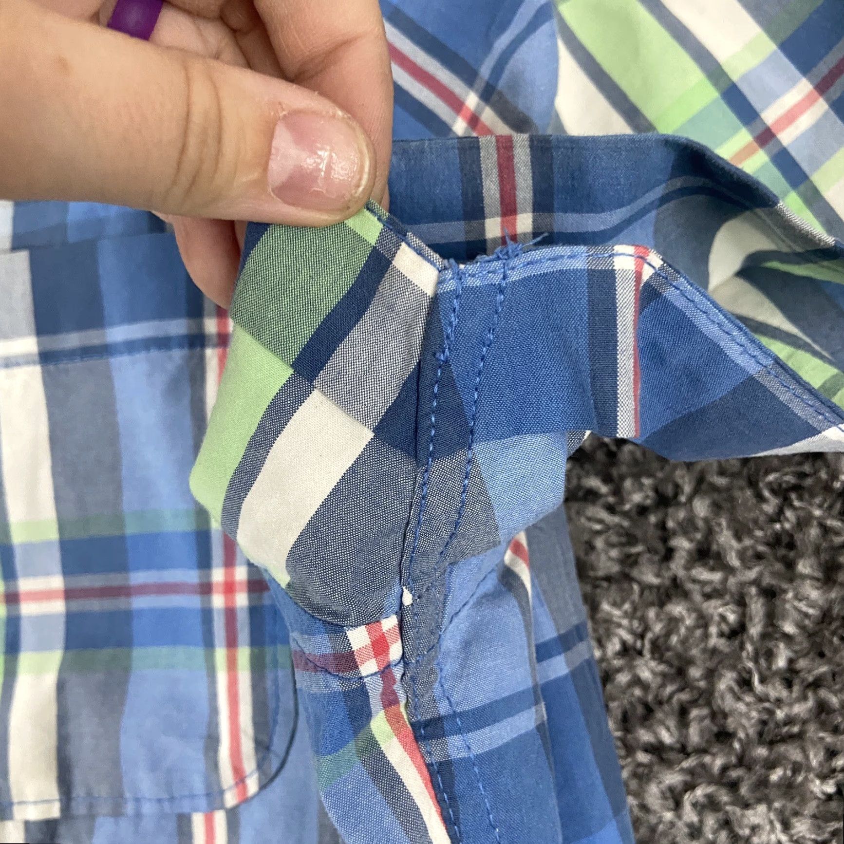 Abercrombie & Fitch ABERCROMBIE & FITCH Plaid Button-Up Shirt Adult Large Multicolor Short Sleeve Mens Size US 33 - 6 Thumbnail