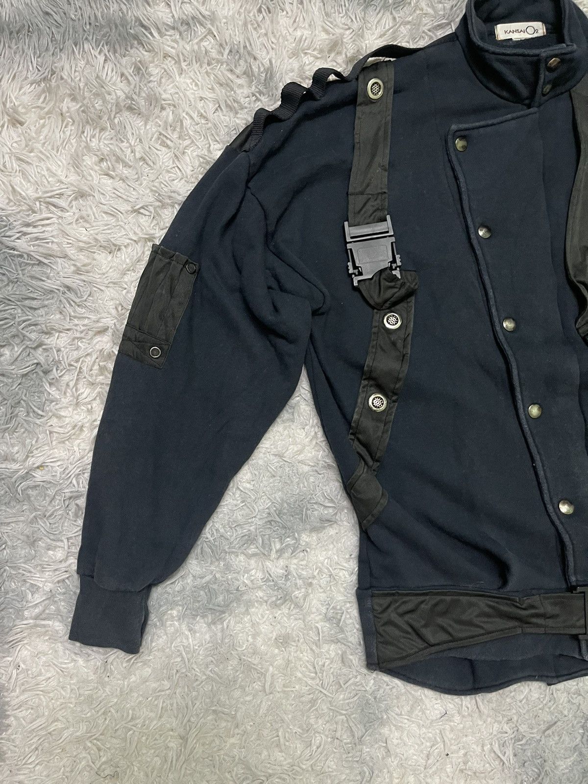 Kansai Yamamoto 90s KANSAI YAMAMOTO BONDAGE BOMBER JACKET COTTON Size US M / EU 48-50 / 2 - 3 Thumbnail