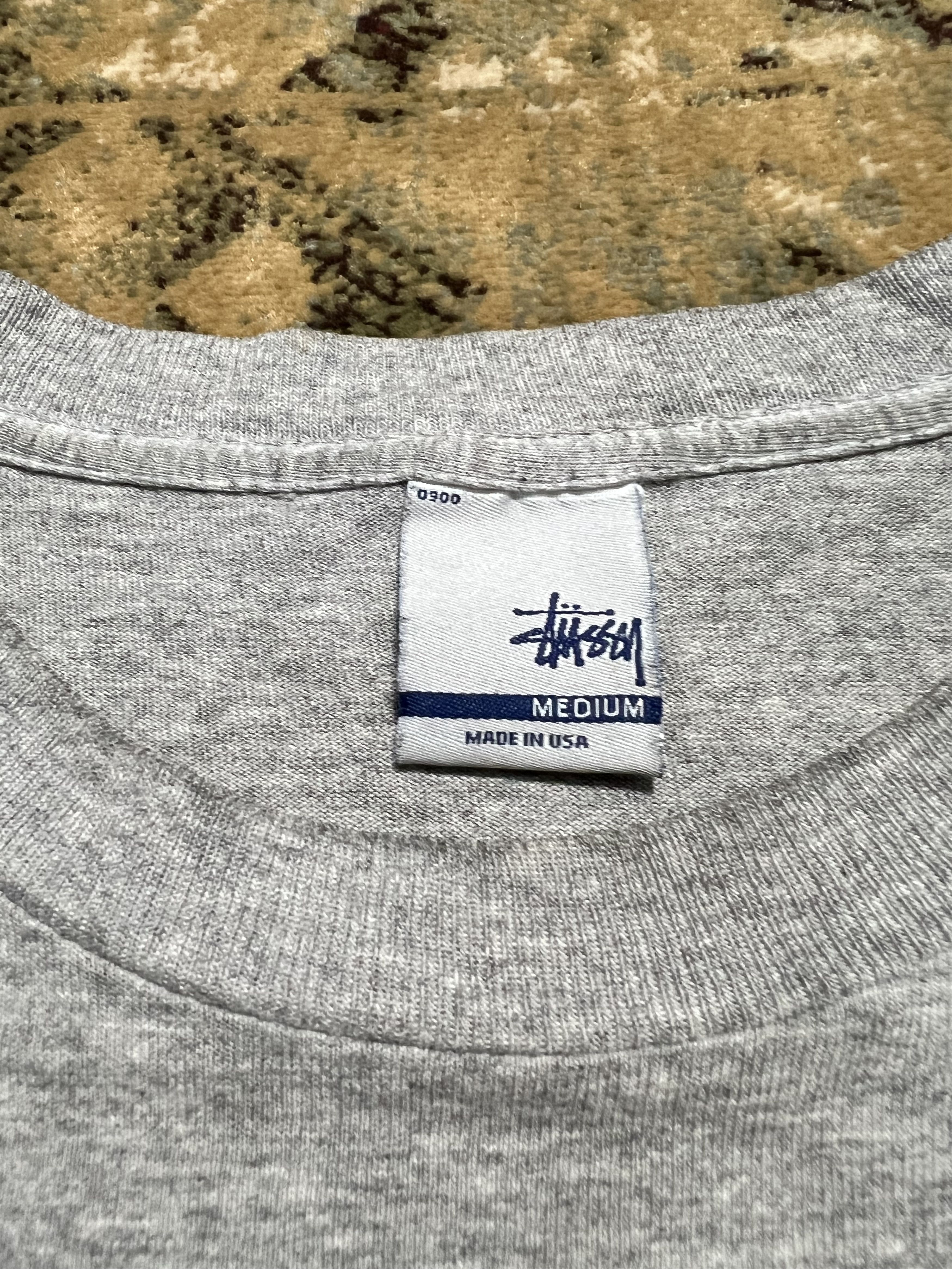 Stussy × Vintage 00s Stussy Grafitti Graphic Tshirt Tee y2k style Size US M / EU 48-50 / 2 - 4 Thumbnail