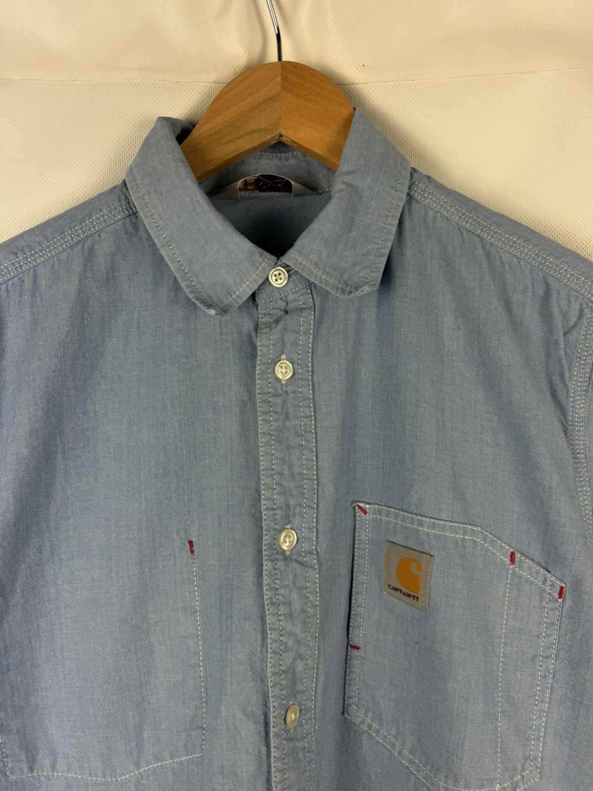 Carhartt Carhartt L/S State Chest Logo Long Sleeve Button Up Shirt Size US L / EU 52-54 / 3 - 8 Thumbnail