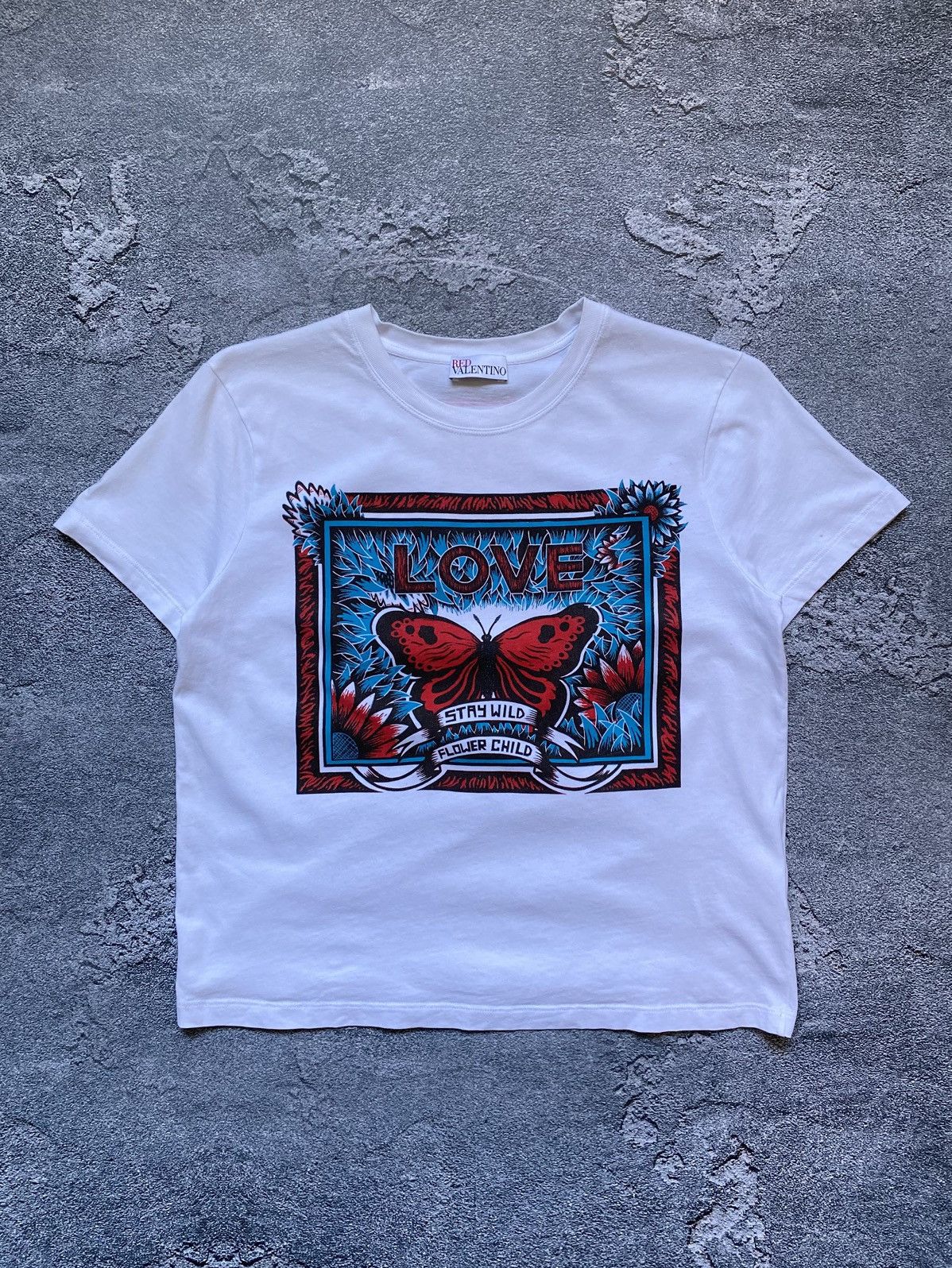 RED Valentino Red Valentino Big Logo T Shirt Tee Size S Size S / US 4 / IT 40 - 1 Thumbnail