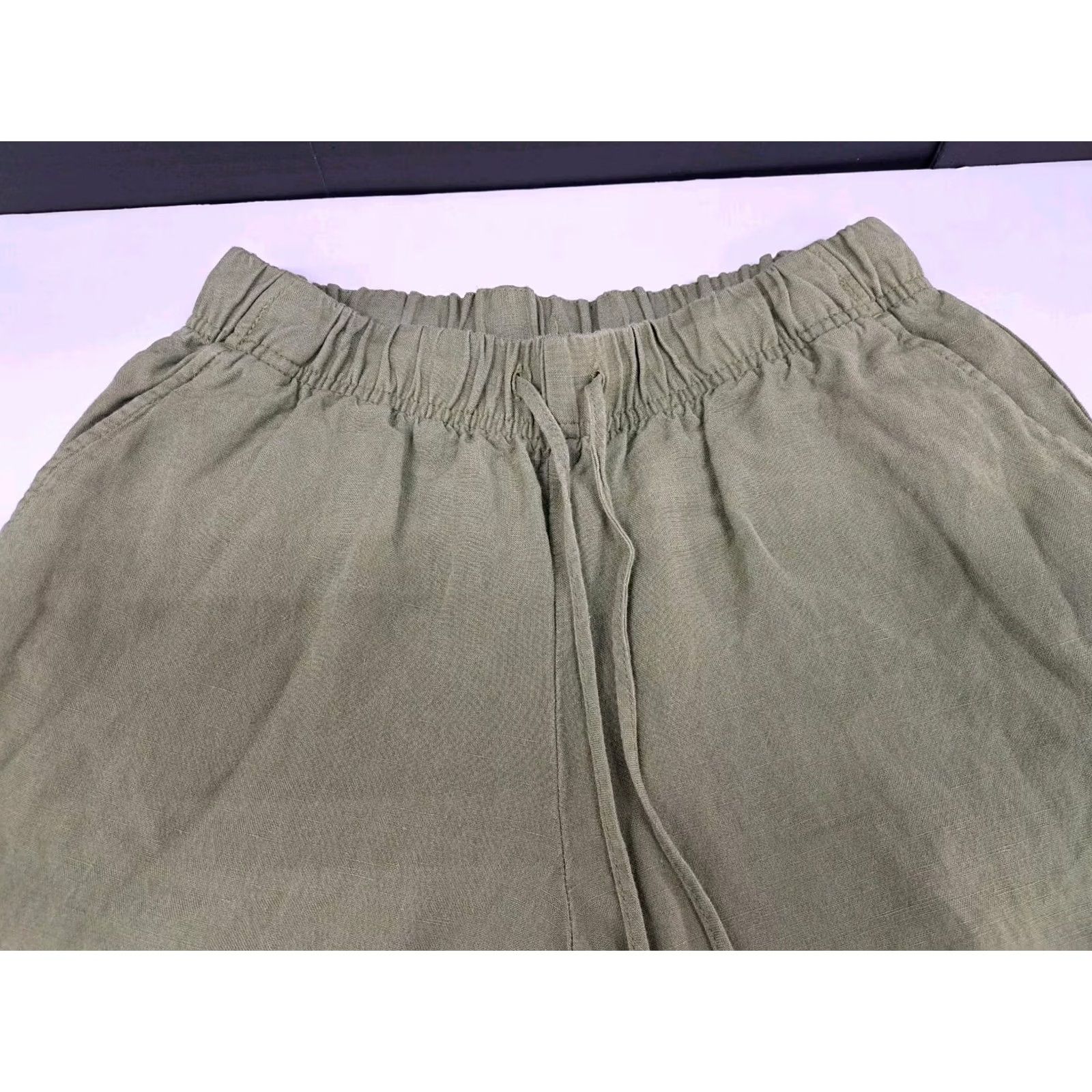 Vintage A New Day Pants Womens XS Green Casual Linen/Rayon #5309 Size 26" / US 2 / IT 38 - 4 Thumbnail