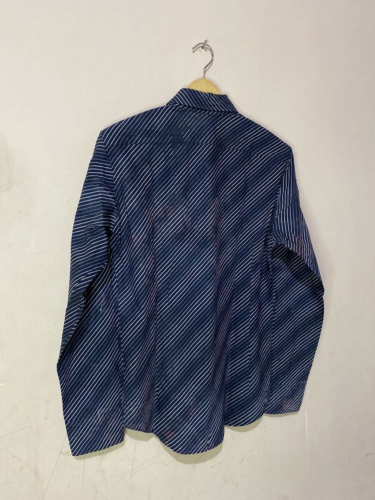 Le Grande Bleu (L.G.B.) Schlussel Japan Zig Zag Rainbow Button Shirt Size US M / EU 48-50 / 2 - 10 Thumbnail