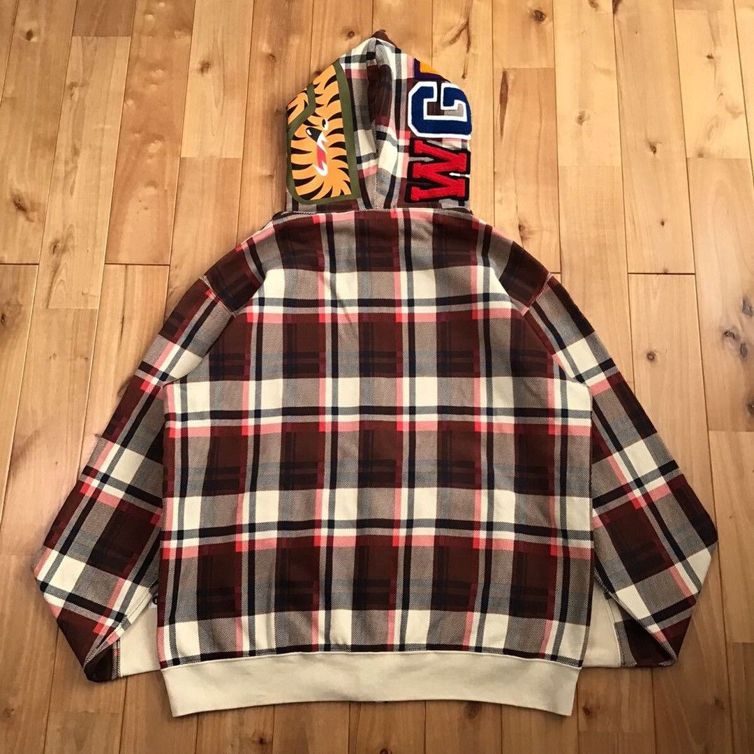 Bape × Nigo NFS limited BAPE Check sharkf ull zip hoodie a bathing ape Size US M / EU 48-50 / 2 - 2 Thumbnail