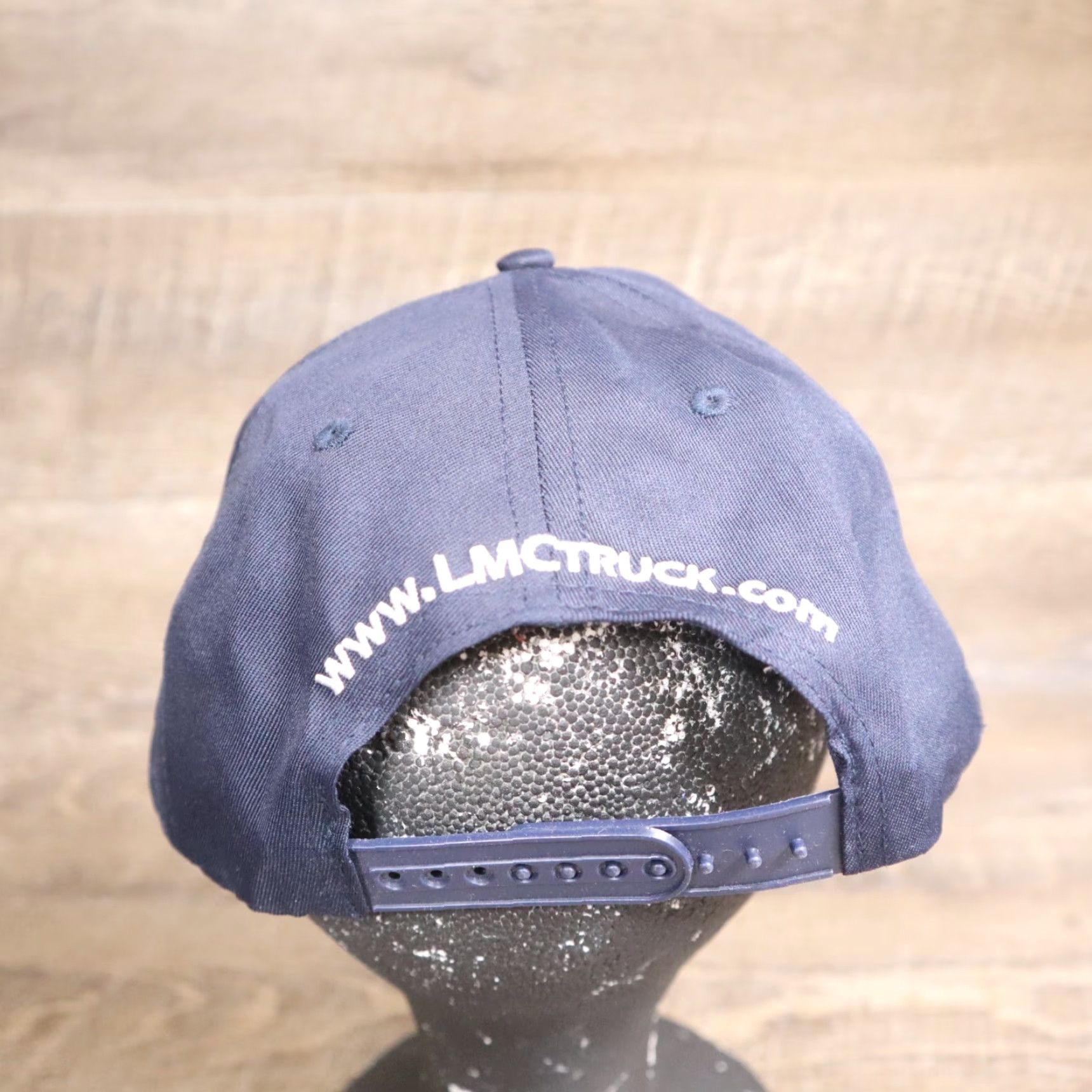 Vintage Baseball Cap LMC Truck Parts and Accessories Blue Snapback Hat Adult Adjustable Men's Unbranded Brand Leather? Size ONE SIZE - 4 Thumbnail