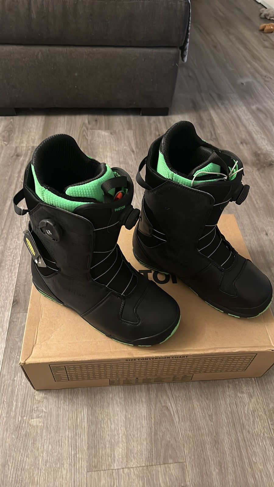 image of Burton Boa Phonton Snowboarding Boots in Black, Men's (Size 12)
