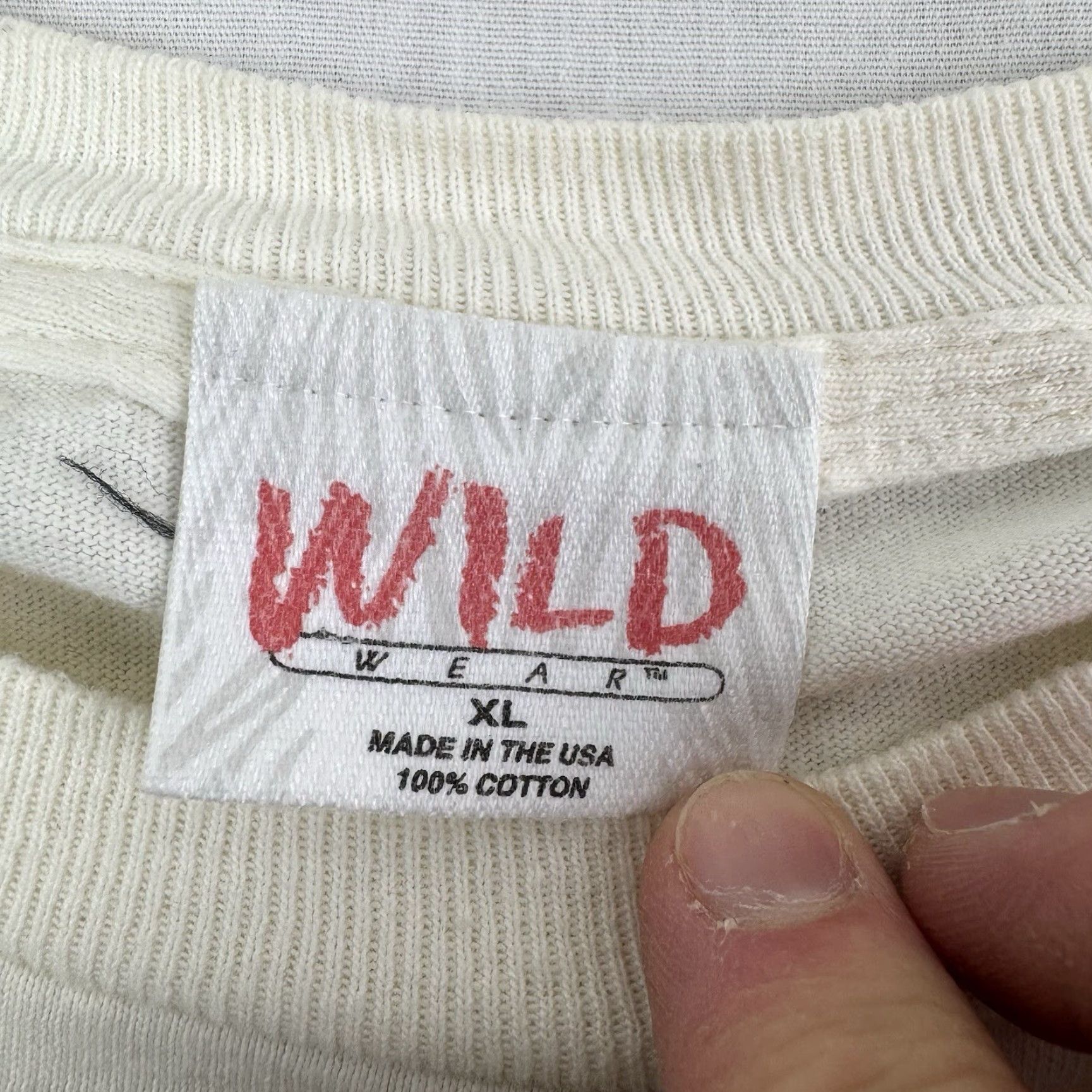 Vintage VINTAGE Wild Wear Parrot T-Shirt Men XL White All Over Print 90s Nature Animal Wildlife Size US XL / EU 56 / 4 - 4 Thumbnail