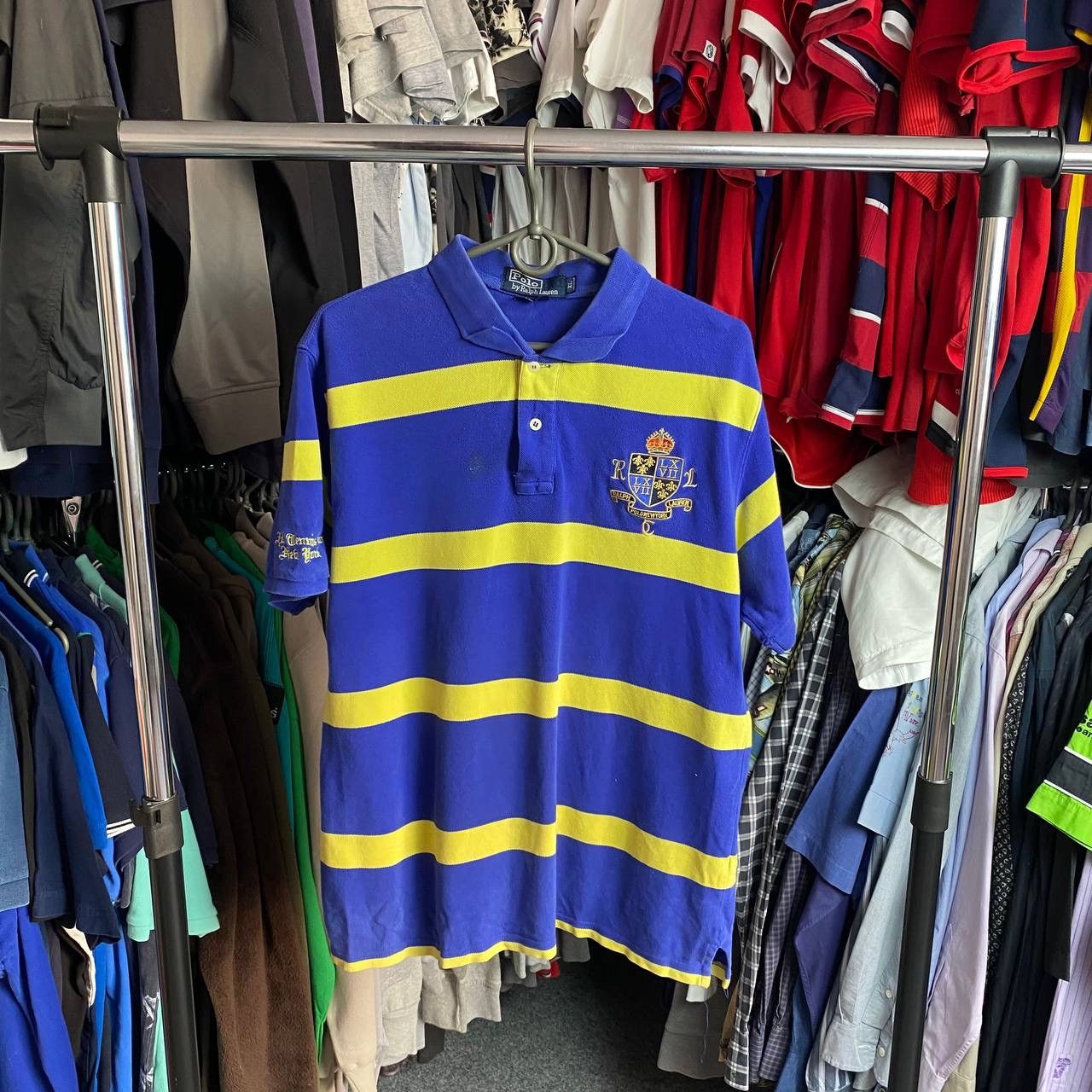 Polo Ralph Lauren × Vintage Vintage Polo Ralph Lauren Big Logo multicolour polo Size US XL / EU 56 / 4 - 1 Thumbnail