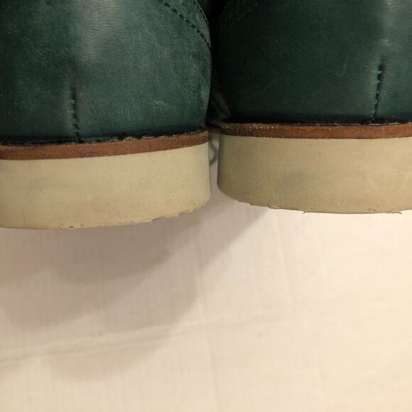 J.D. Fisk J.D.fisk men's dark green leather lace up Oxford shoes sz:10 Size US 10 / EU 43 - 5 Thumbnail