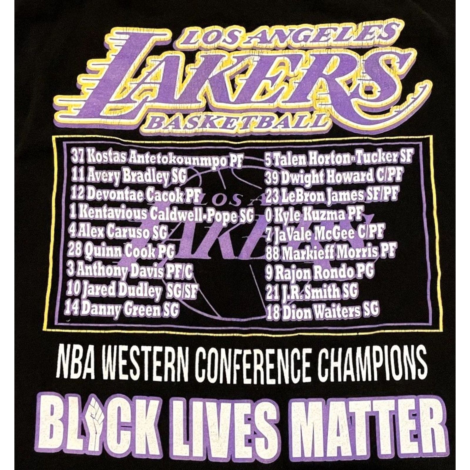 NBA 2020 LA Lakers NBA Playoffs Faded Shirt XL Basketball Kobe Shaq Champion Vtg Y2K Size US XL / EU 56 / 4 - 4 Thumbnail