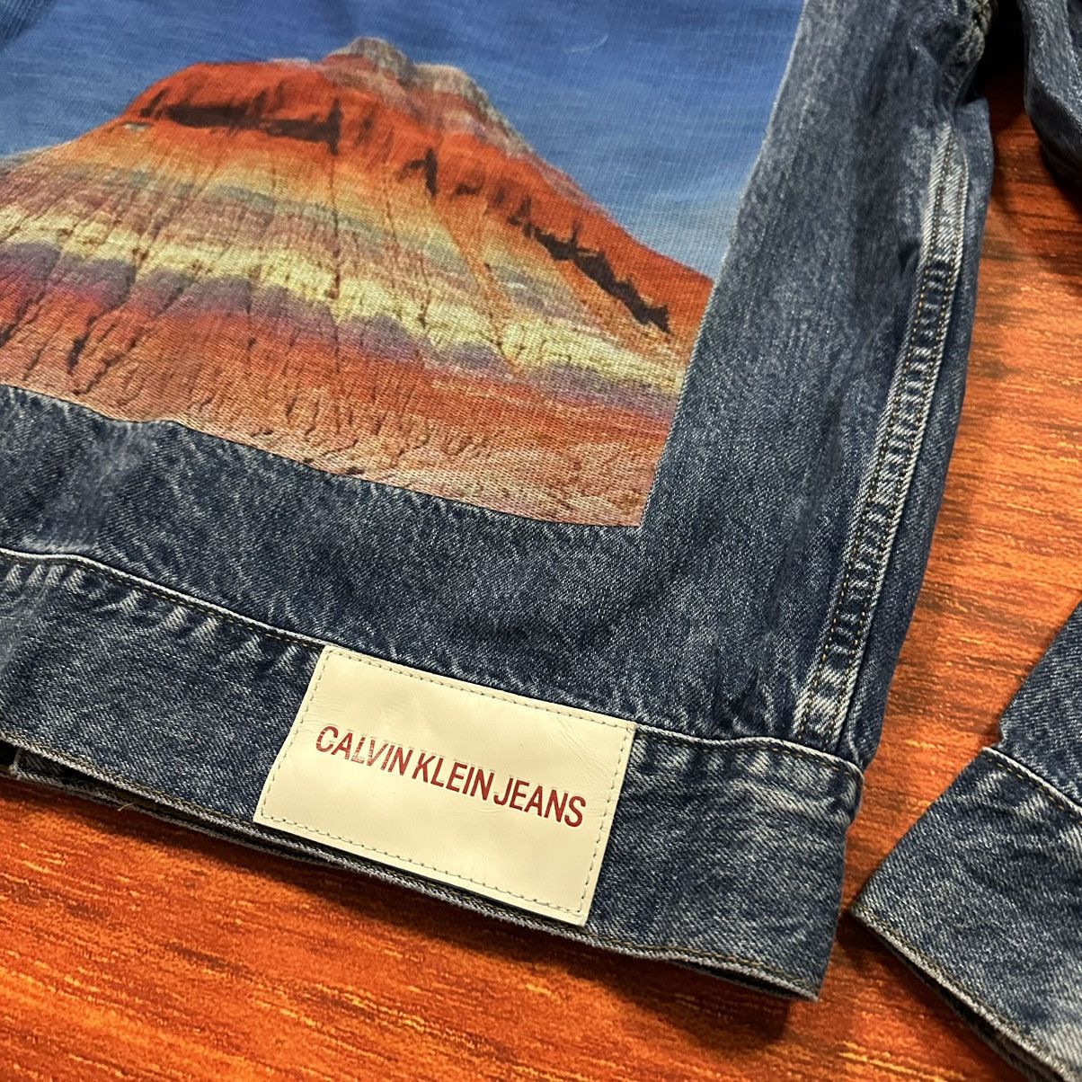 Calvin Klein 205W39NYC Brand NWT Rare Raf Era Calvin Klein Mountain Denim Jacket Size US M / EU 48-50 / 2 - 5 Thumbnail
