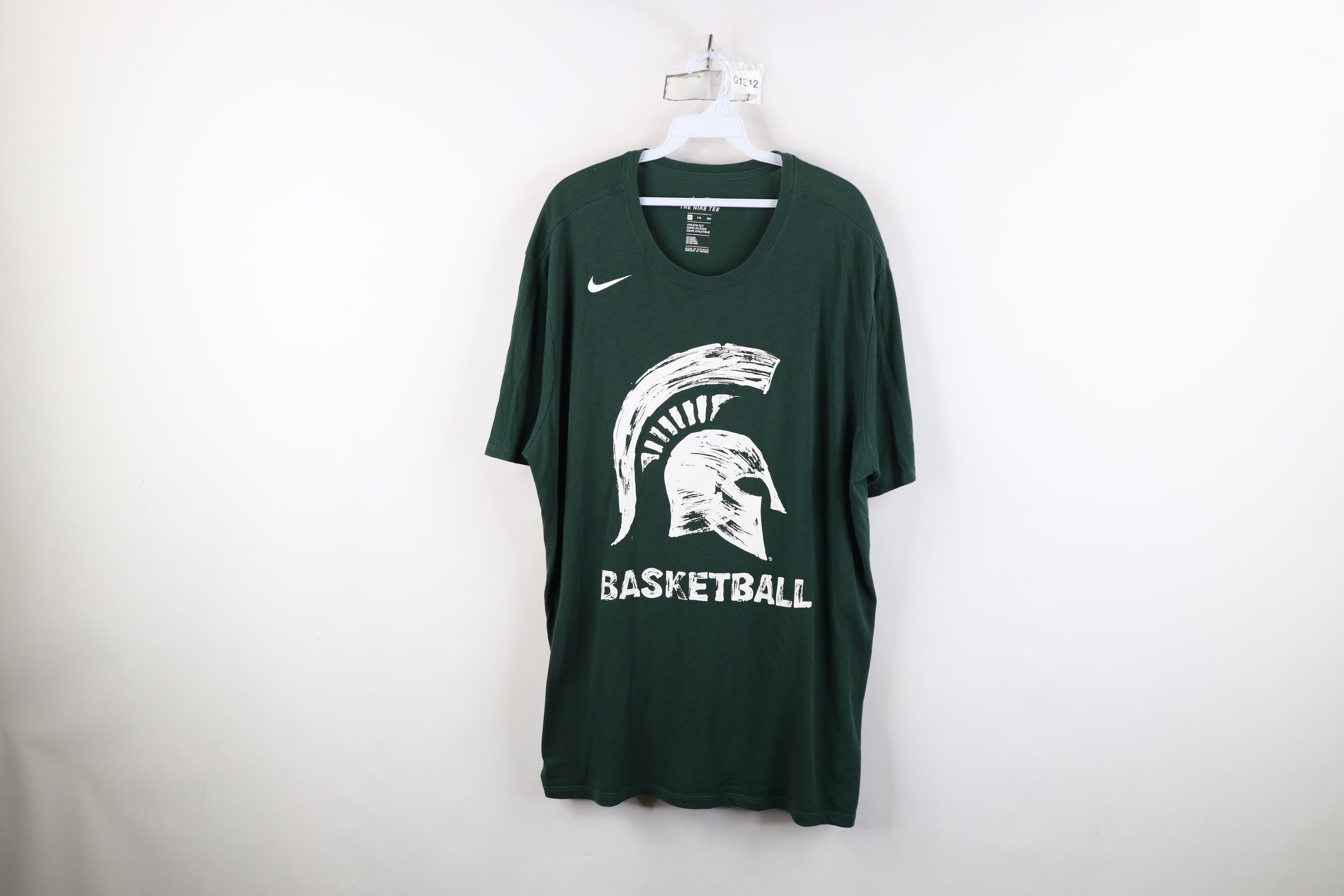 Nike Nike Cut Michigan State University Basketball T-Shirt Size US XXL / EU 58 / 5 - 1 Thumbnail