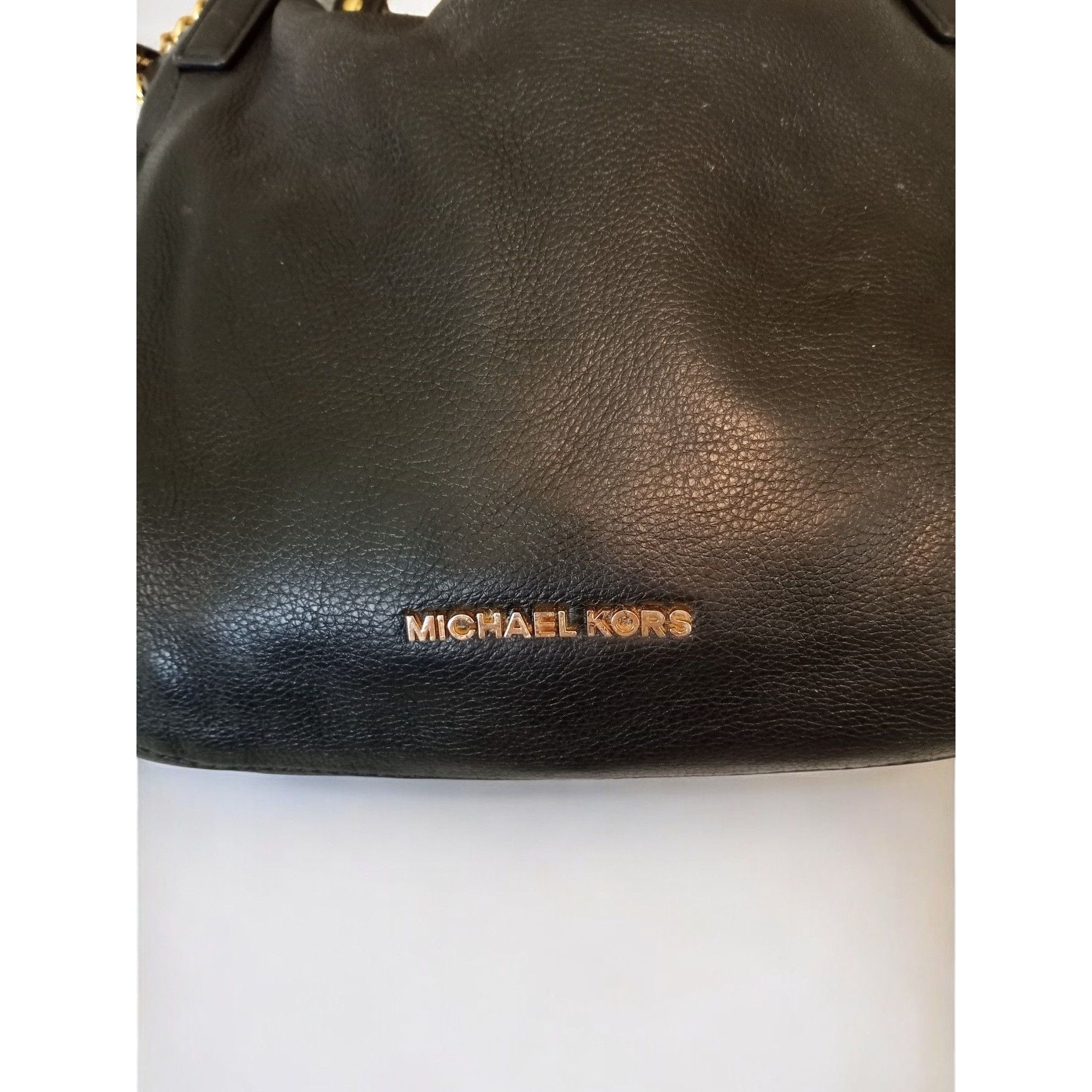 Michael Kors MICHAEL Michael Kors Leather Chandler Grained Leather Shou Size ONE SIZE - 3 Thumbnail