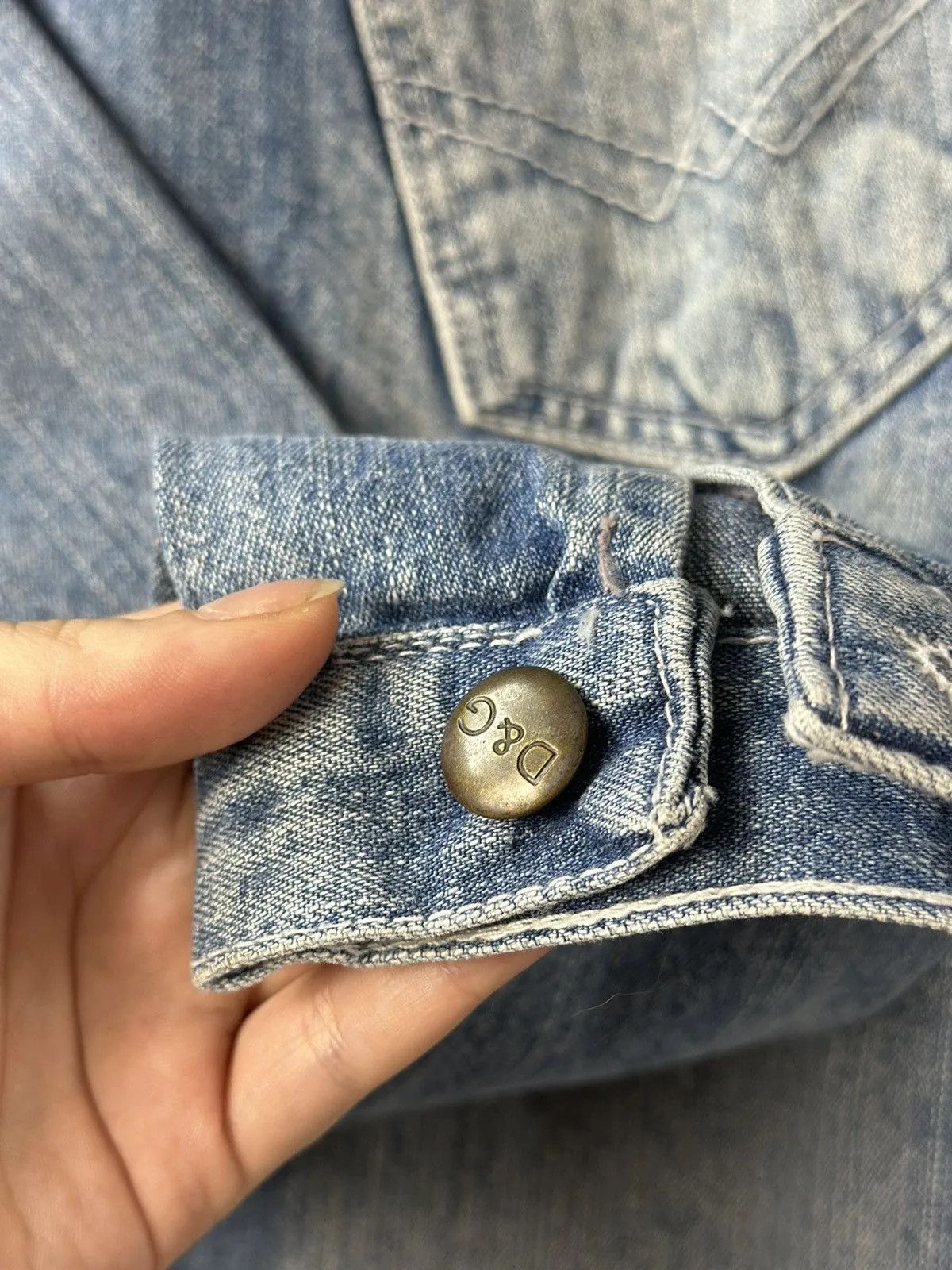 If Six Was Nine Dolce Gabbana Jacket Leather Denim Vintage Diesel style Punk Size US S / EU 44-46 / 1 - 13 Thumbnail