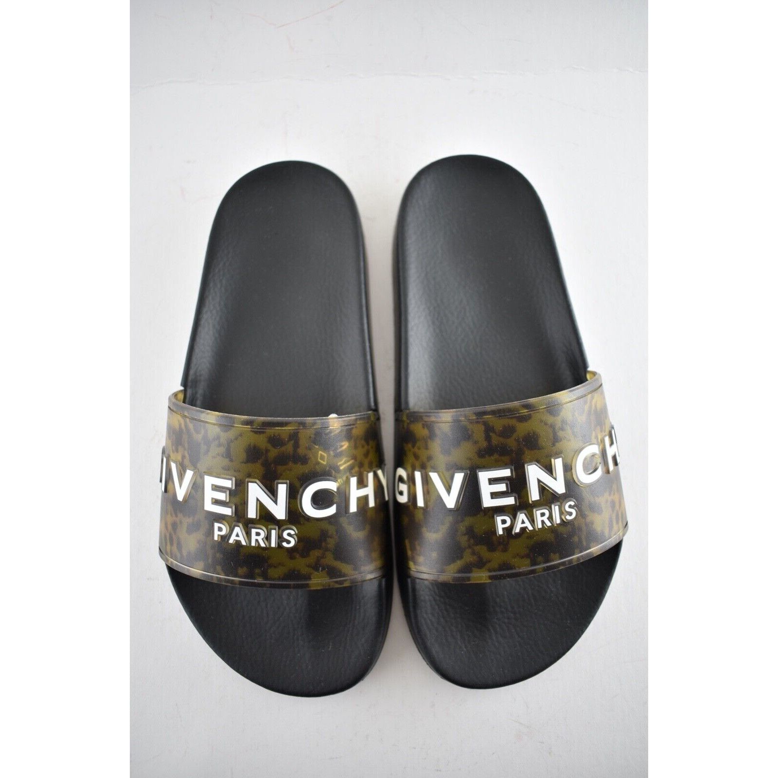 Givenchy Givenchy Marble Effect Black Yellow Logo Slide On Pool Size US 5 / IT 35 - 7 Thumbnail