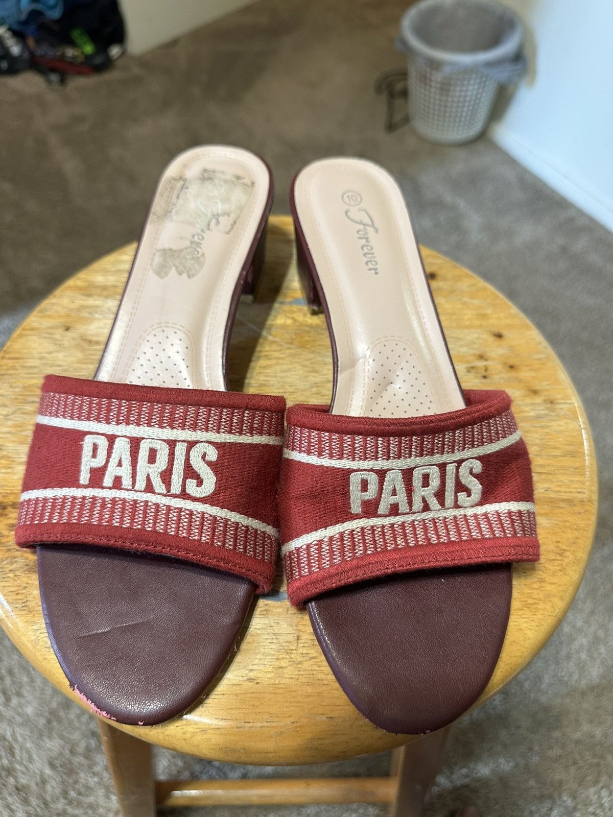 Other Vintage Forever “triple red Paris” slides size 10 Size US 10 / IT 40 - 1 Thumbnail