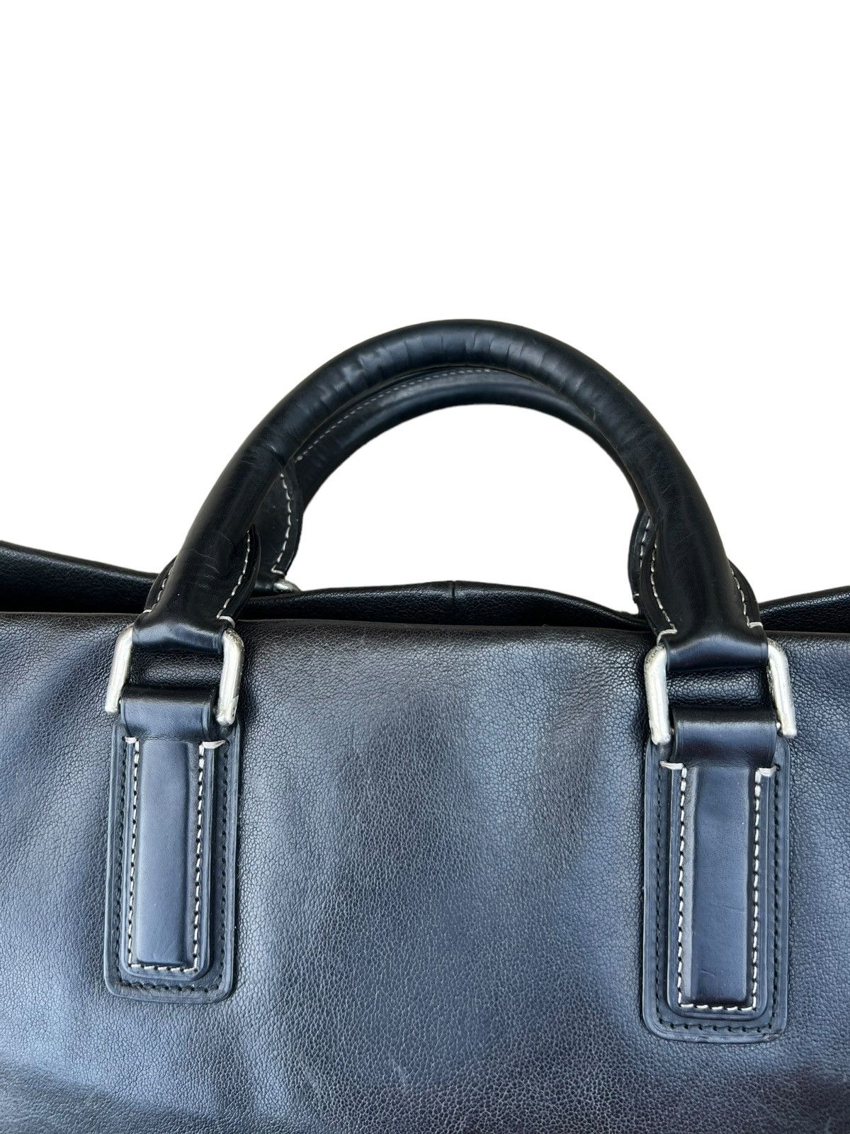 Other Vintage Tsuchiya Kaban Black Leather Briefcase Bag Size ONE SIZE - 4 Thumbnail