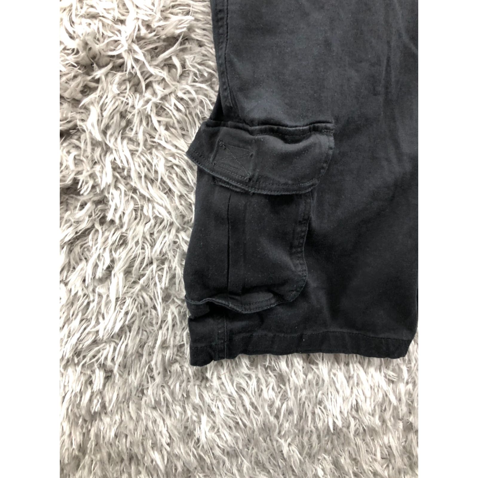 Vintage Blu Rock Cargo Chino Shorts Mens Regular 42 Belt Loops 5-Pocket Dark Wash Black Stretch Size US 42 / EU 58 - 4 Thumbnail