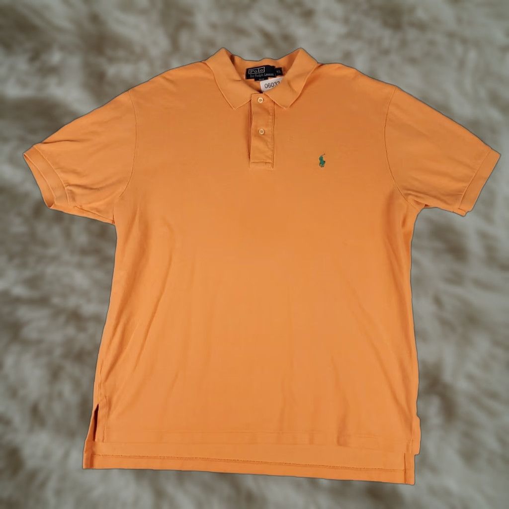 Ralph Lauren Ralph Lauren Polo Shirt Mens XL Orange Pony Casual Short Sleeve * Size US XL / EU 56 / 4 - 1 Thumbnail