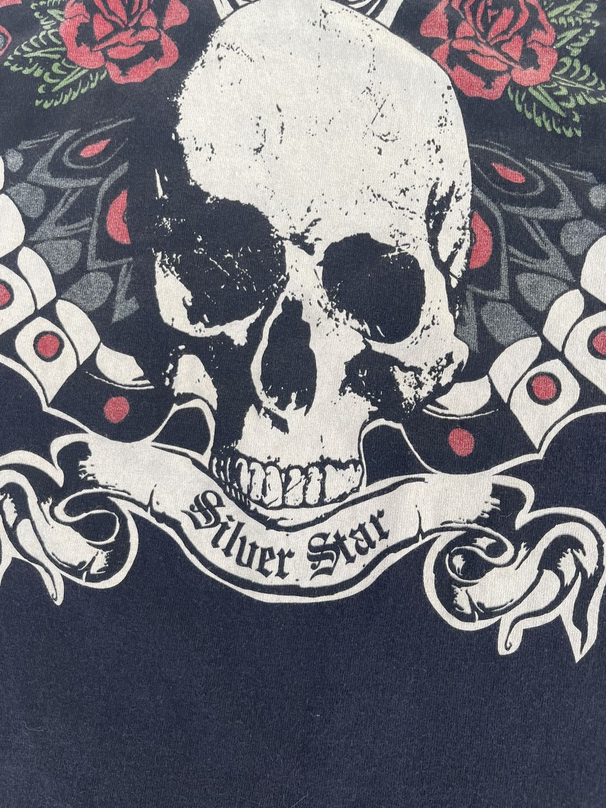 Vintage Vintage Skull Wing Silver Star Shirt Tee Size US S / EU 44-46 / 1 - 8 Thumbnail