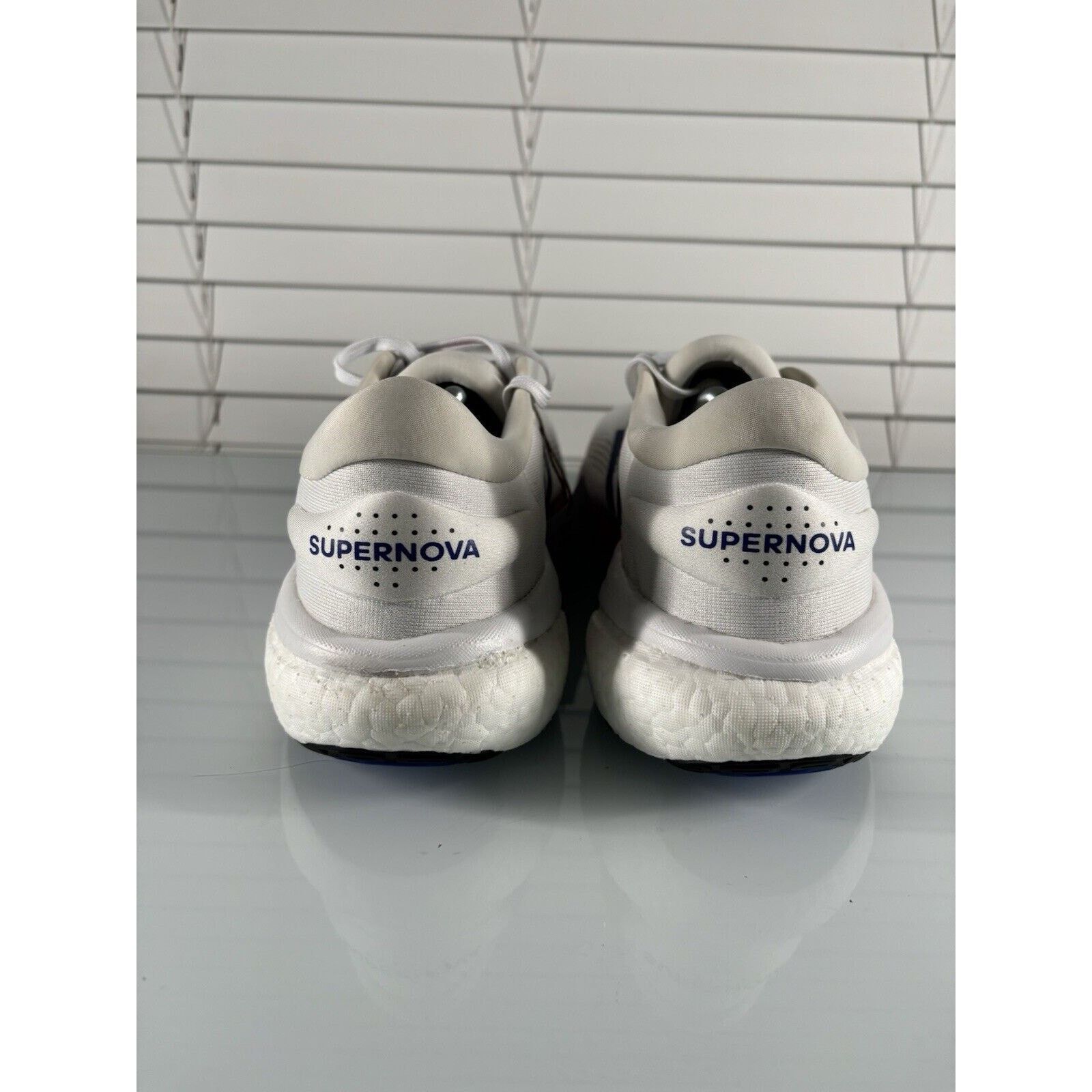 Adidas Adidas Men’s Supernova 2 HQ9939 White/Blue/Pink Size 13 Size US 12.5 / EU 45-46 - 4 Thumbnail